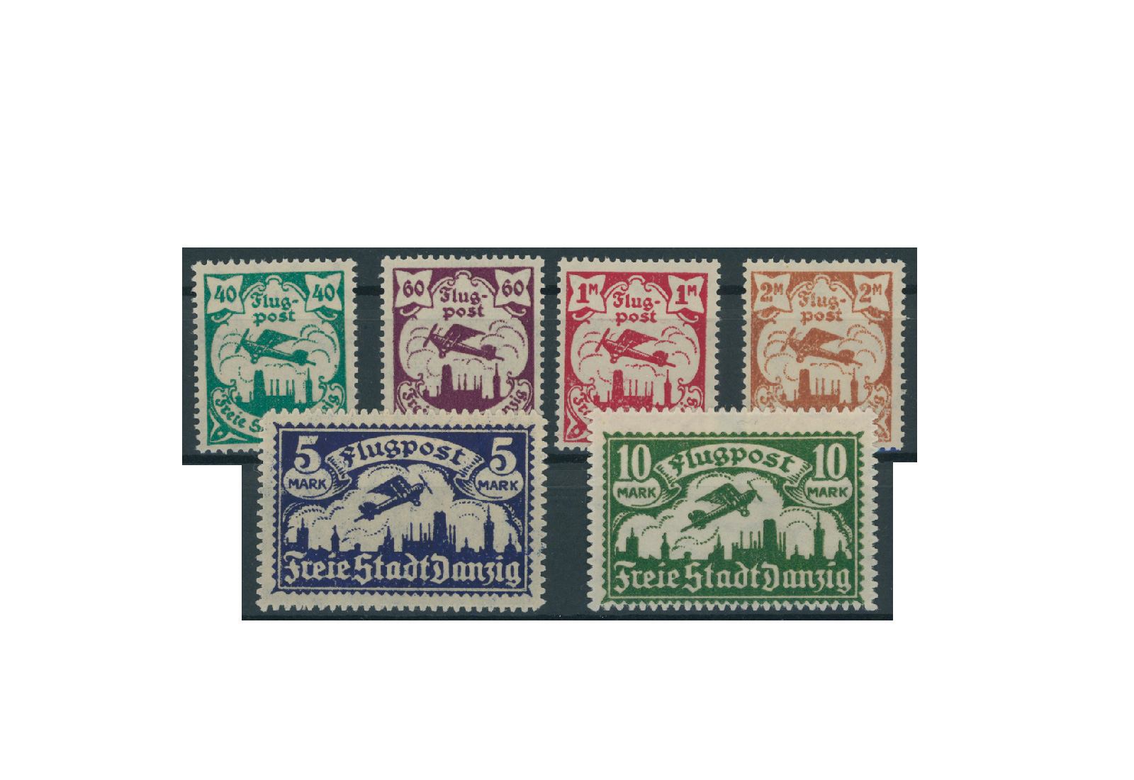 Briefmarken Deutsches Reich Einzelausgaben Danzig 1920-1939 Michel-Nr. 66-71 gestempelt