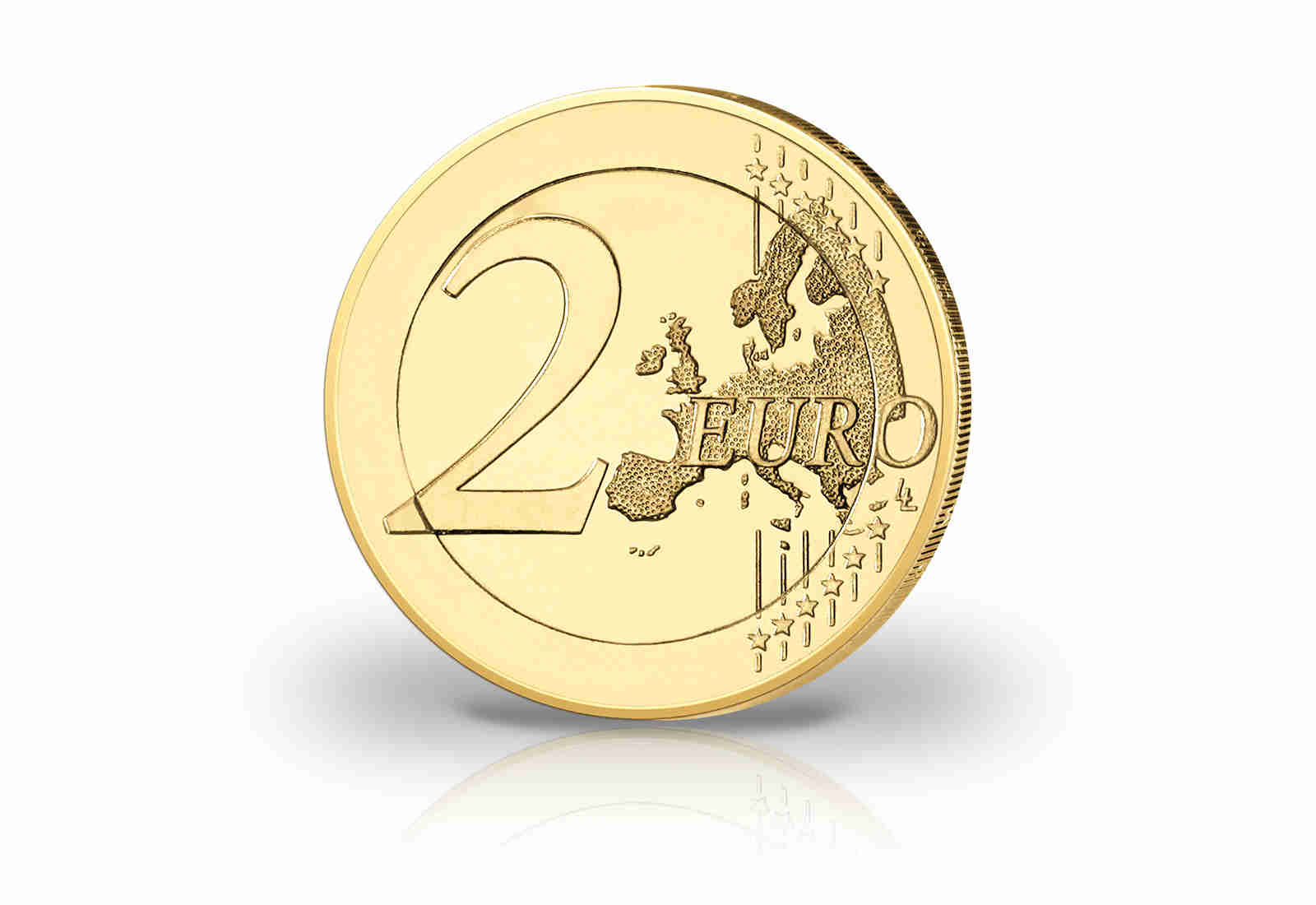 2 Euro mit Farbapplikation und 24 Karat Goldauflage Prinzessin Diana