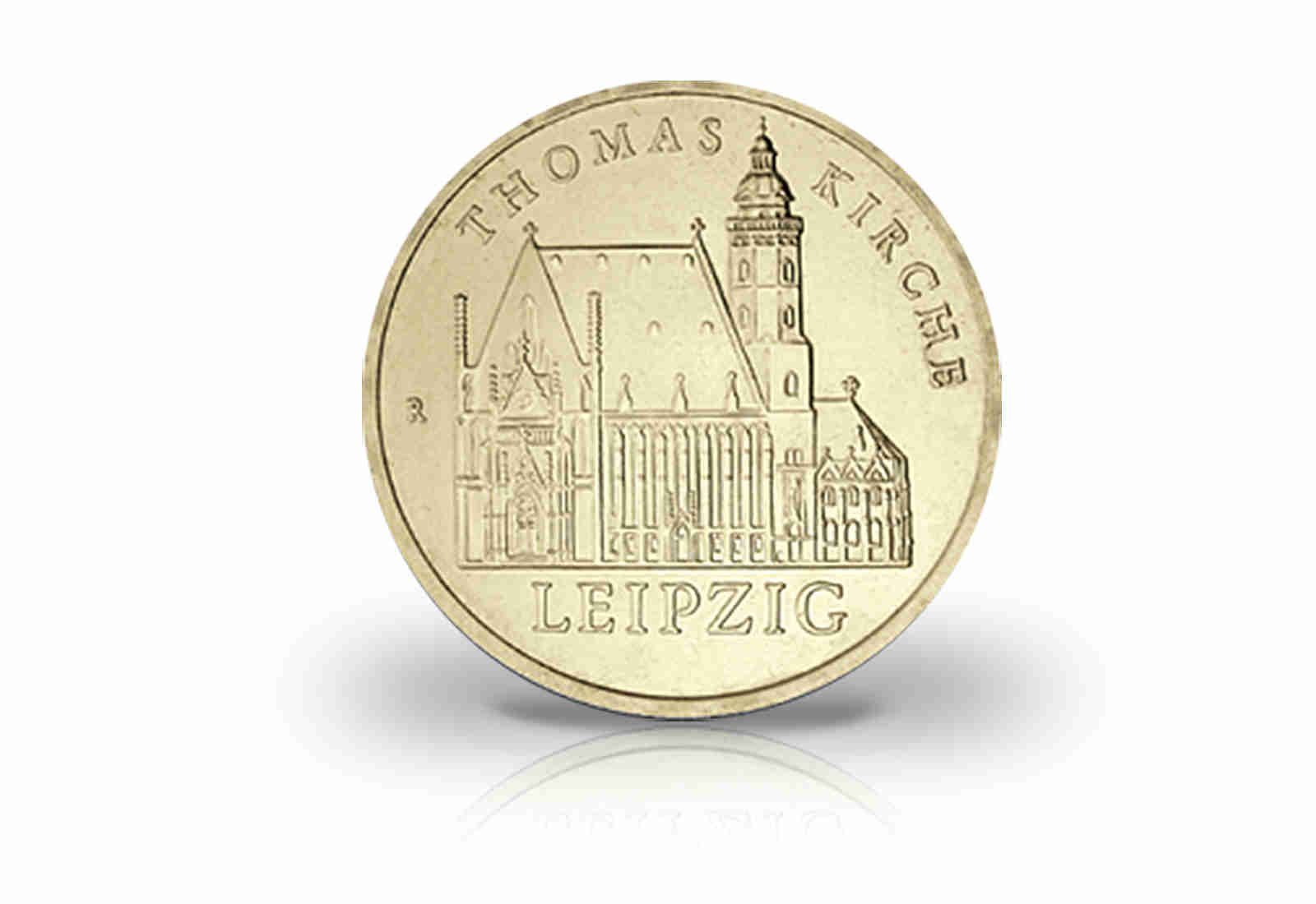 5 Mark Gedenkmünze 1984 DDR Thomaskirche Leipzig Jaeger-Nr. 1598
