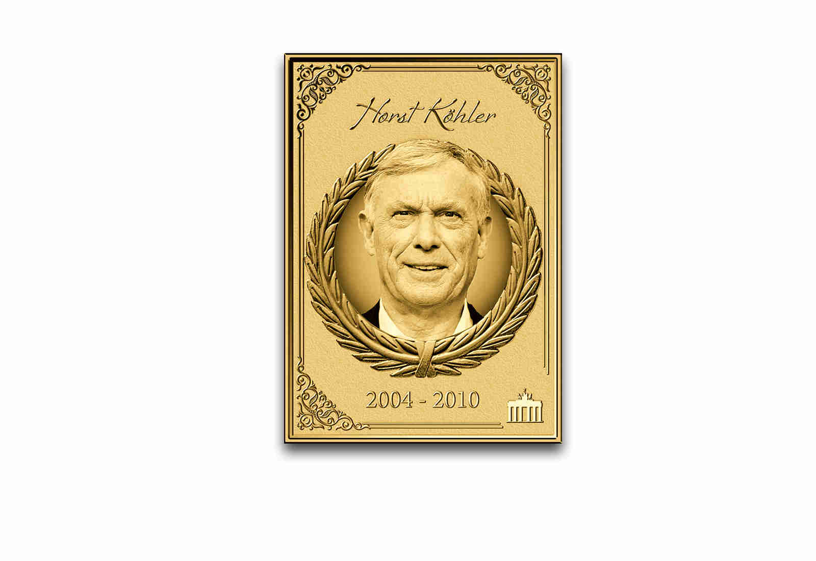 Goldmünzbarren Bundespräsident Horst Köhler 999/1000 Gold