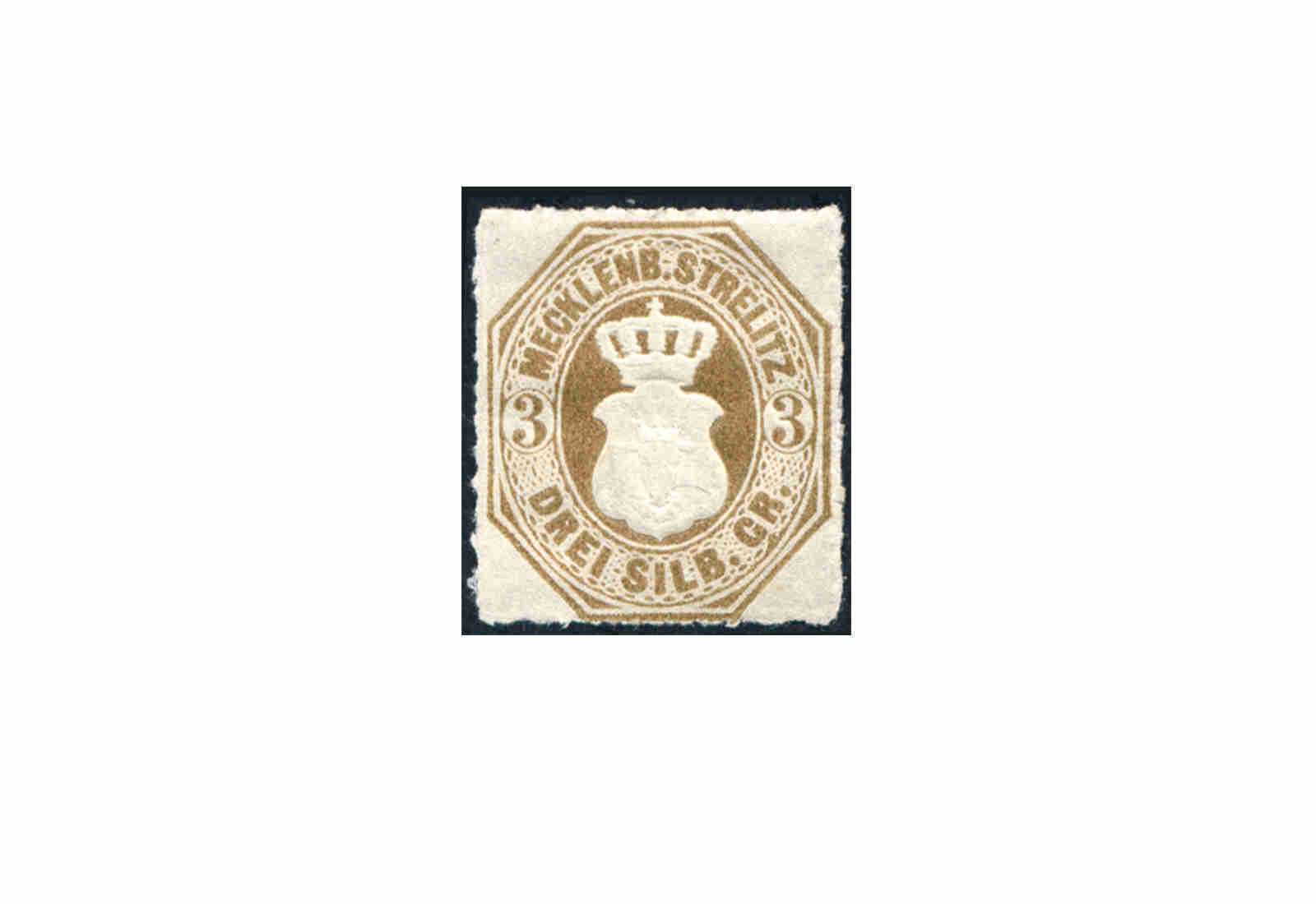 Briefmarke Altdeutschland Mecklenburg-Strelitz Freimarke 1864 Michel-Nr. 6 Falz
