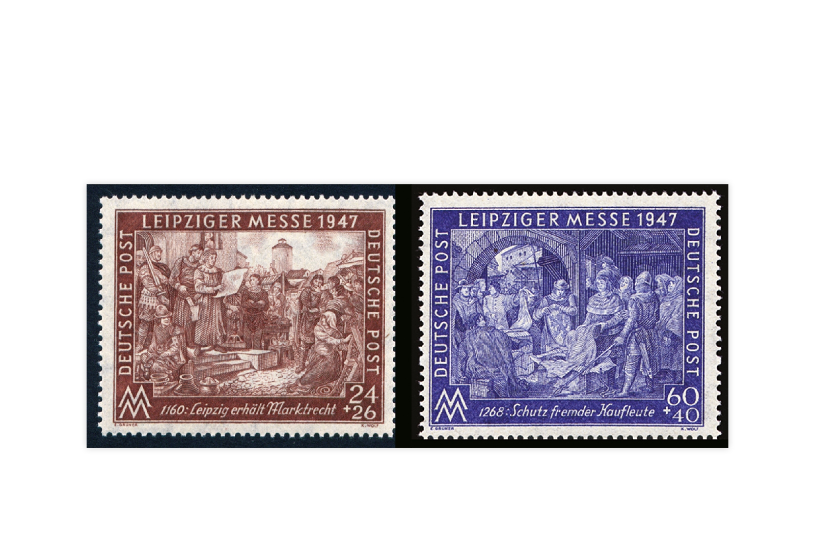 Alliierte Besetzung Leipziger Frühjahrsmesse Mi.Nr. 941/42 postfrisch