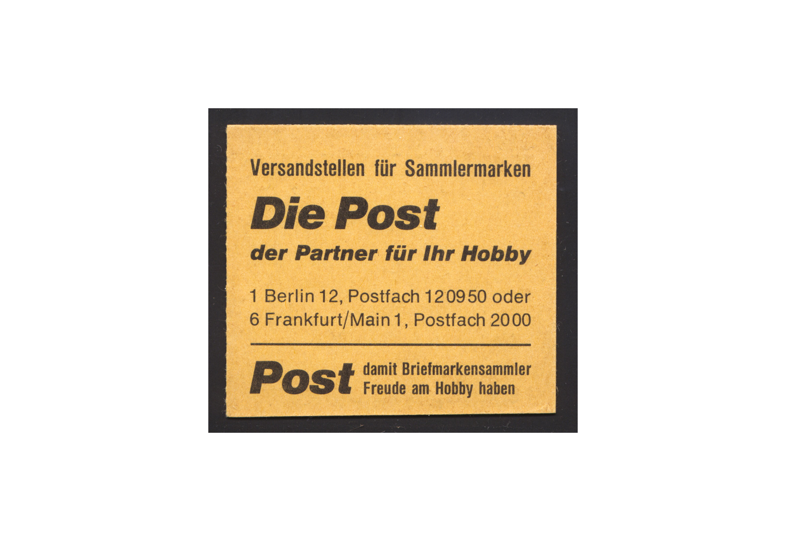 BRD Markenheftchen 19 1973 Unfallverhütung postfrisch