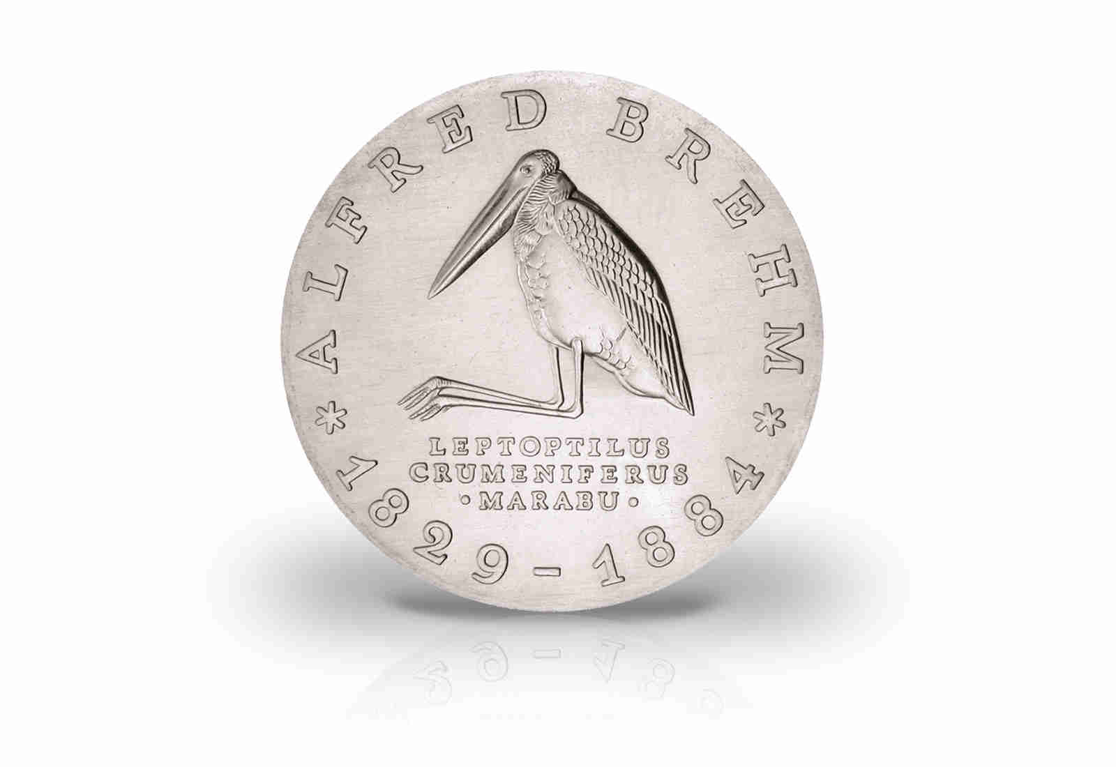 10 Mark Gedenkmünze 1983 DDR Alfred Brehm Jaeger-Nr. 1597