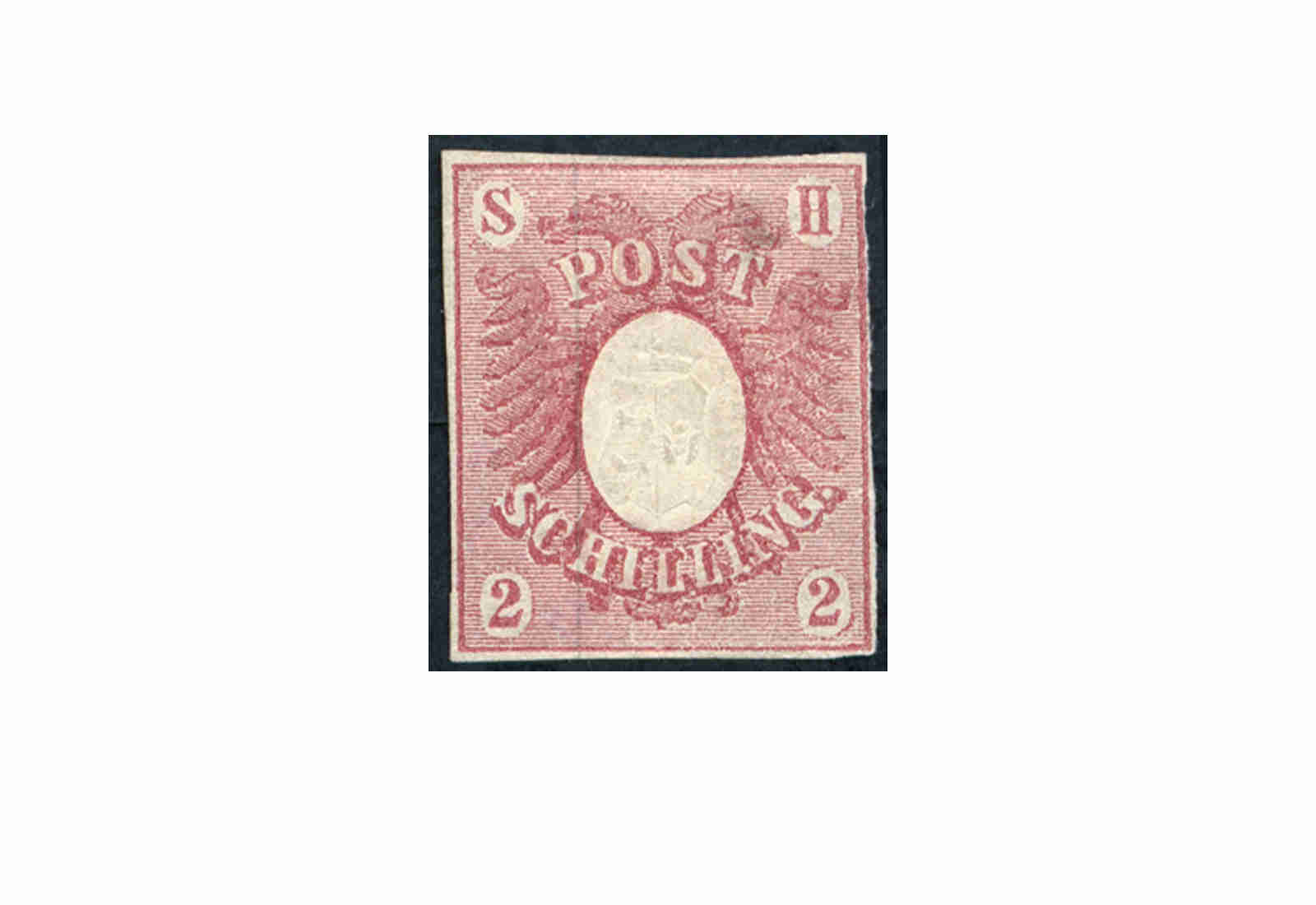 Briefmarke Altdeutschland Schleswig-Holstein Freimarke 1850 Michel-Nr. 2 ungebraucht ohne Gummierung