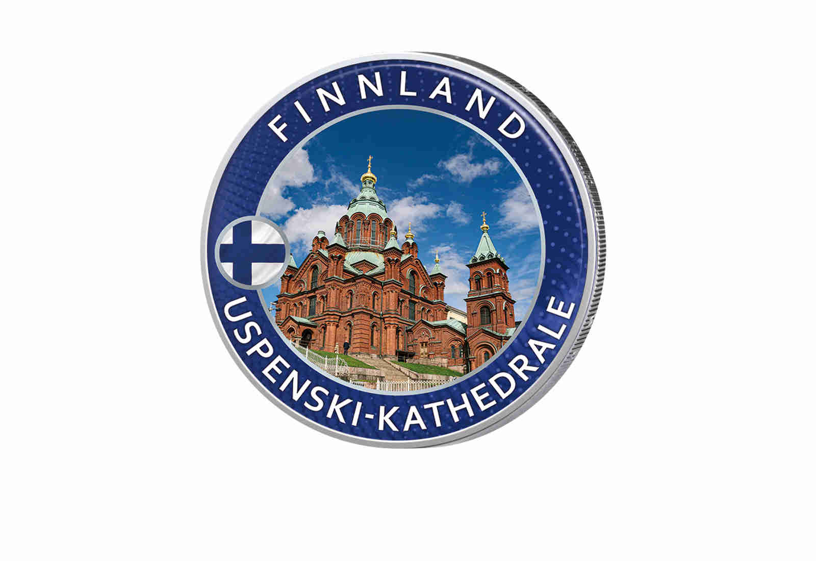 2 Euro mit Farbapplikation Uspenski-Kathedrale - Highlights rund um den Globus