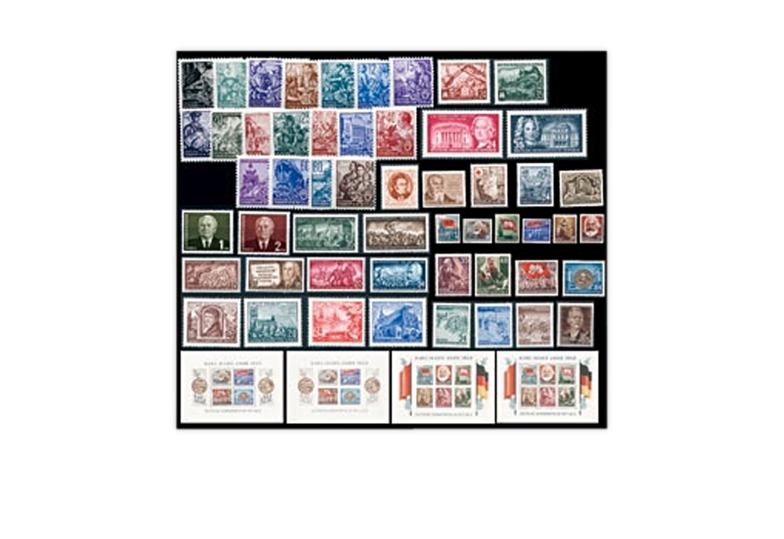 DDR Jahrgang 1953 Mi.Nr. 342/422 gestempelt