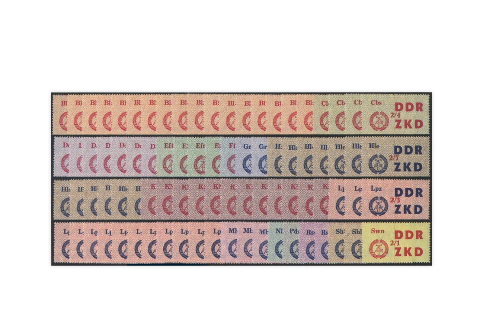 DDR Laufkontrollzettel 1964 Dienst C 31/45 gestempelt