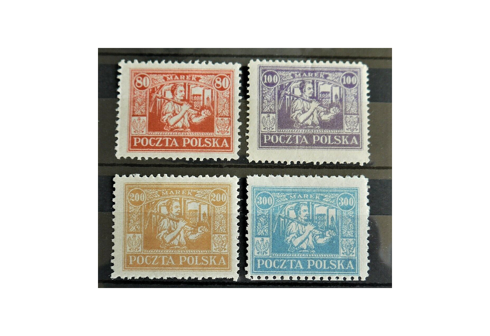 Briefmarke Östl.Oberschlesien Dt. Abstimmungsgebiet Mi: 17-20**