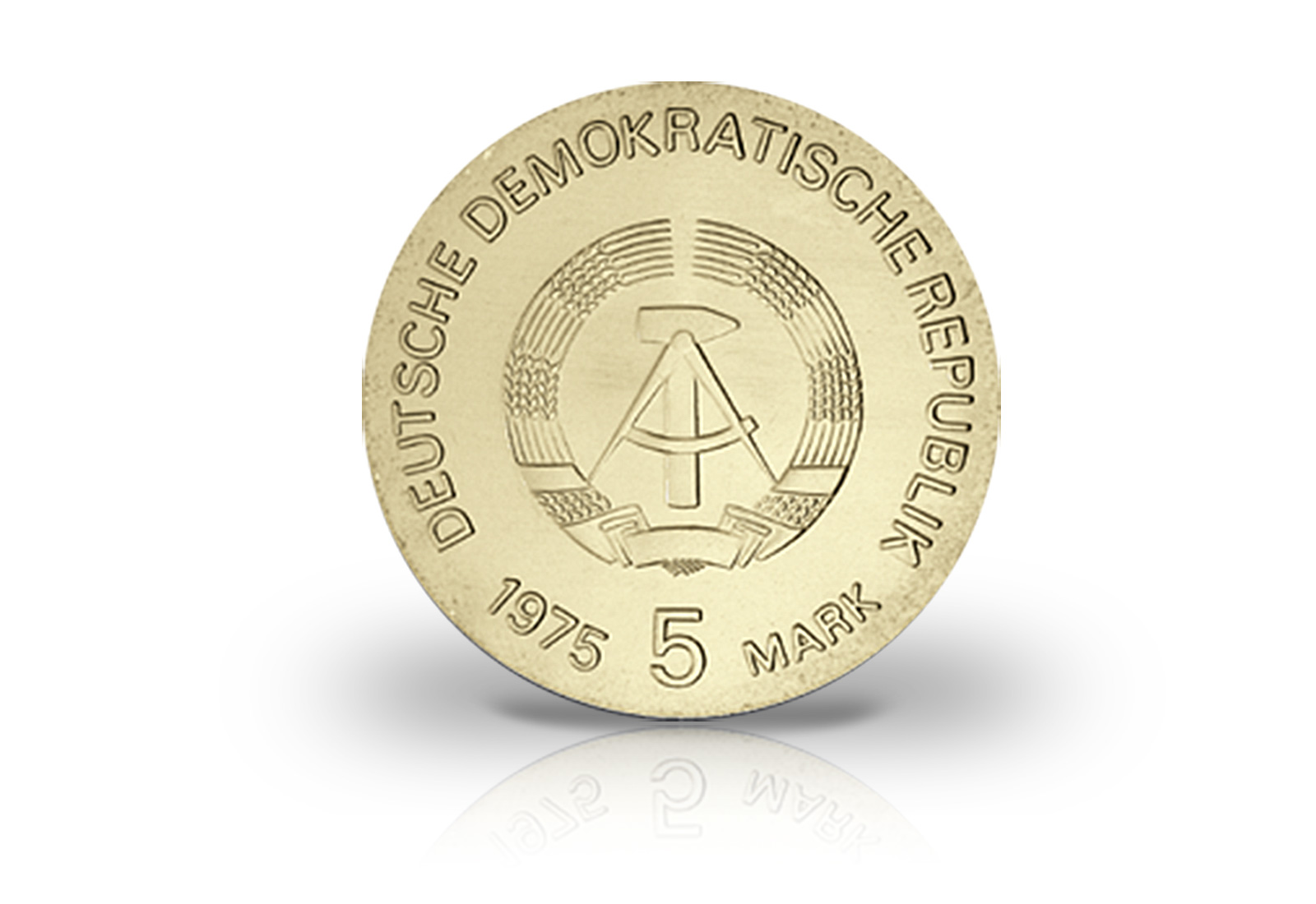 5 Mark Gedenkmünze 1975 DDR Internationales Jahr der Frau Jaeger-Nr. 1558