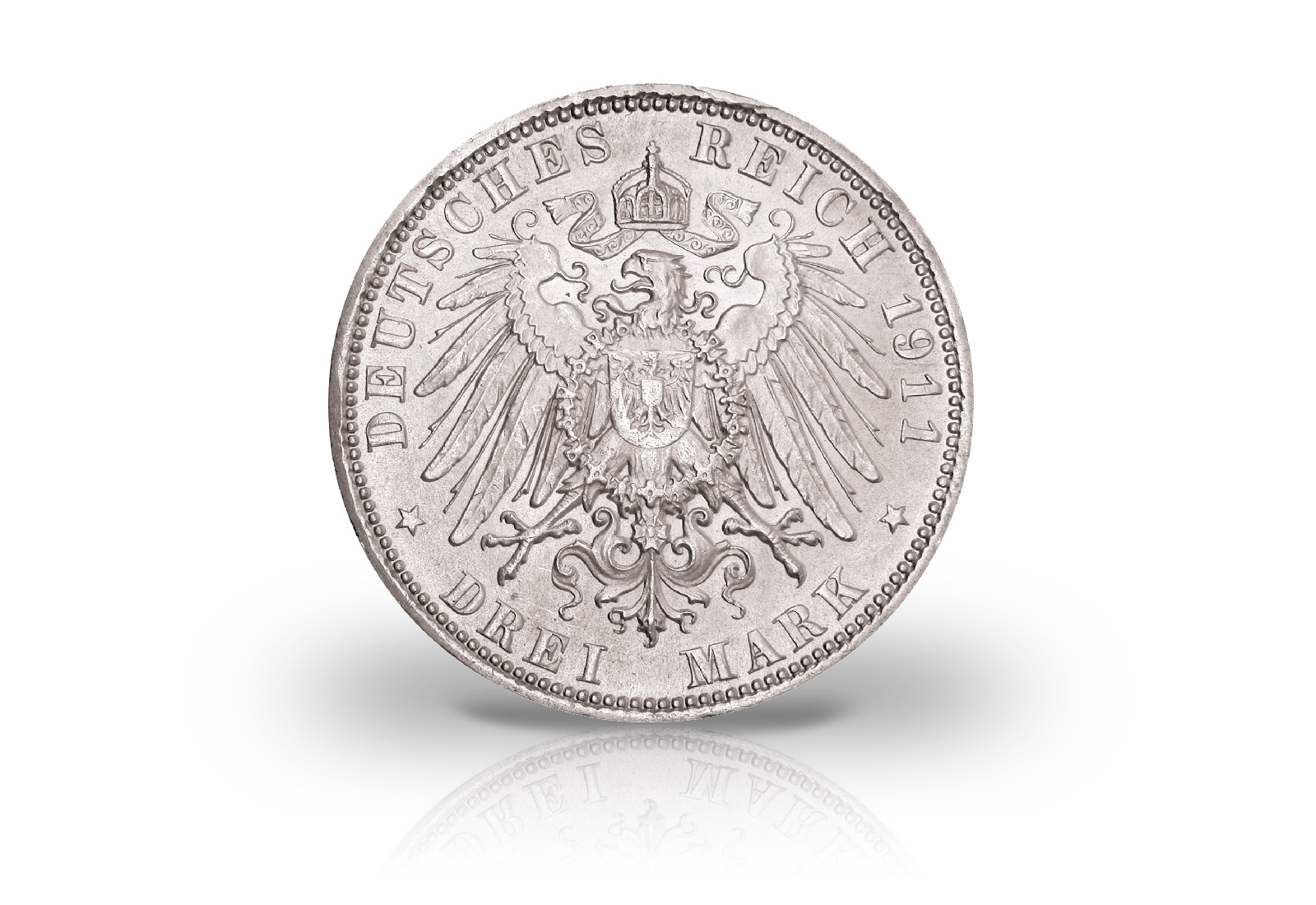 3 Mark 1911 Deutsches Kaiserreich Bayern Prinzregent Luitpold Jaeger-Nr. 49