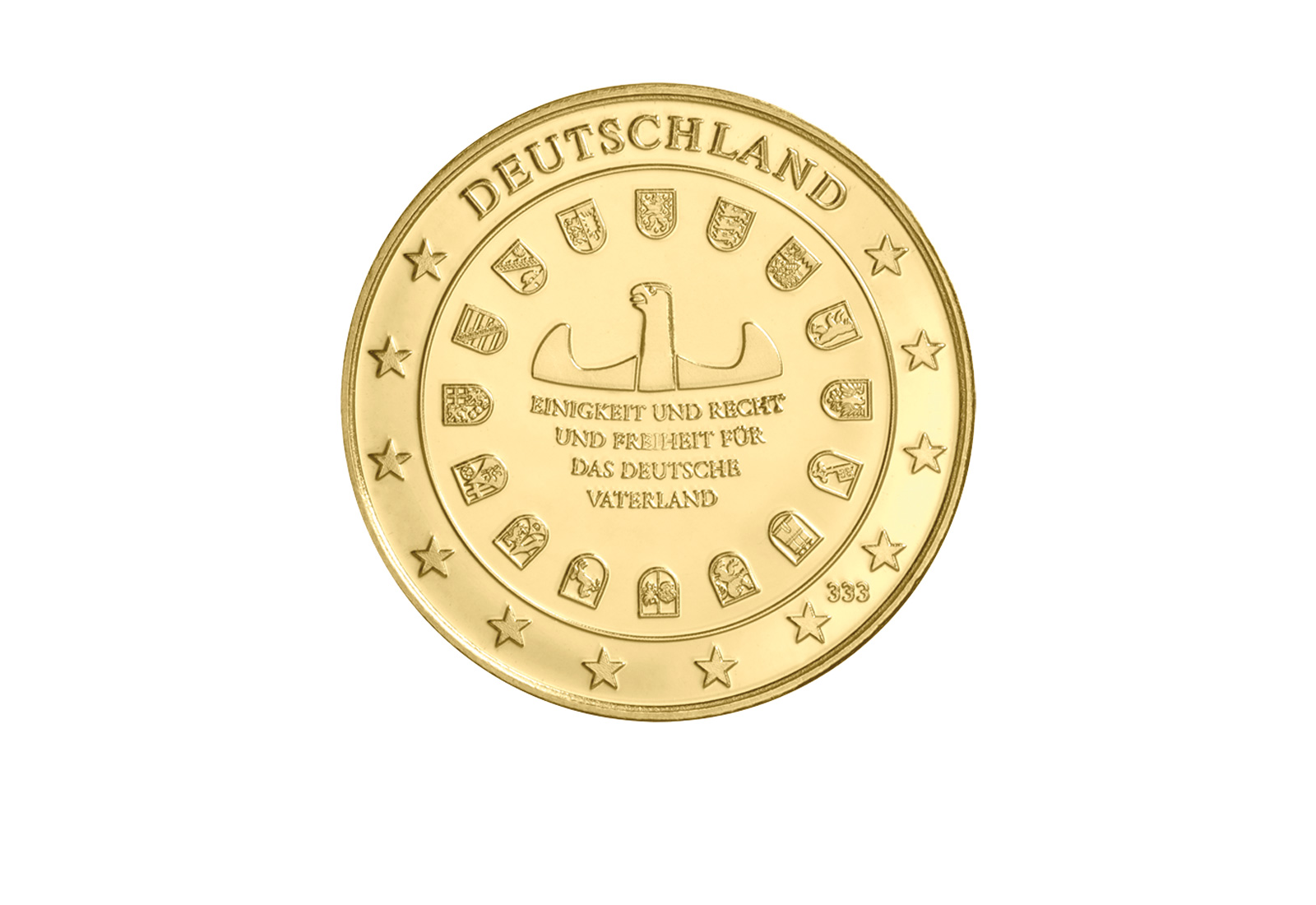 Goldausgabe 1/10 oz Bundespräsident Karl Carstens