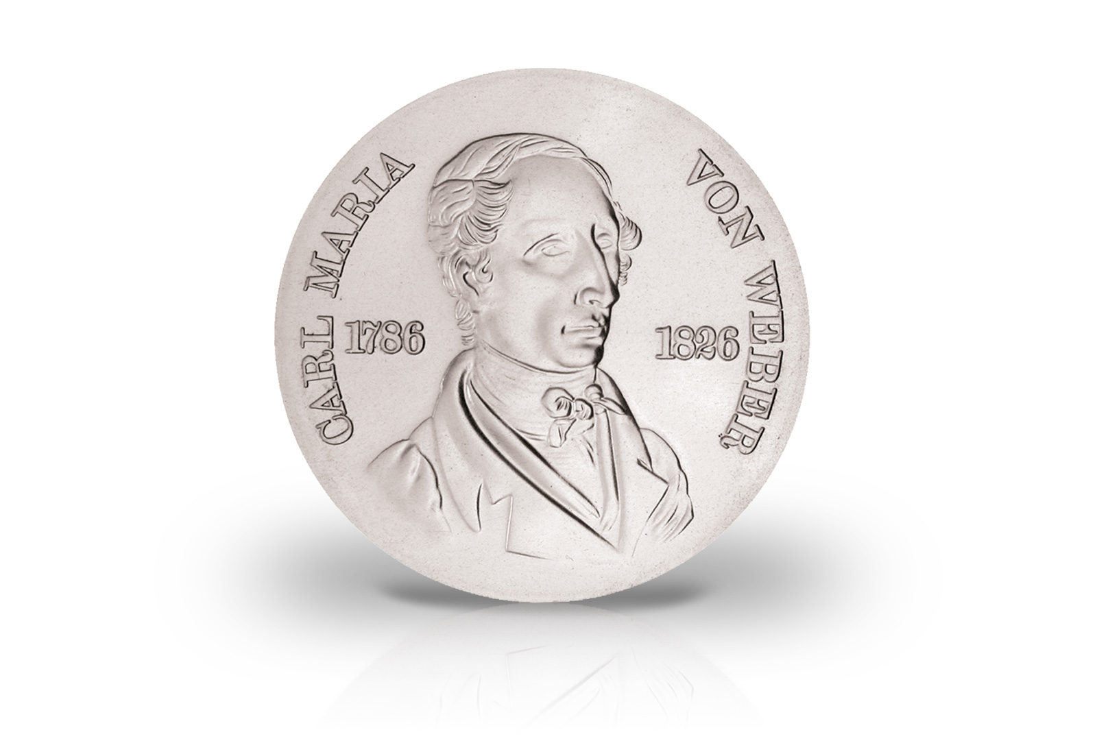 10 Mark Gedenkmünze 1976 DDR Carl Maria von Weber Jaeger-Nr. 1562