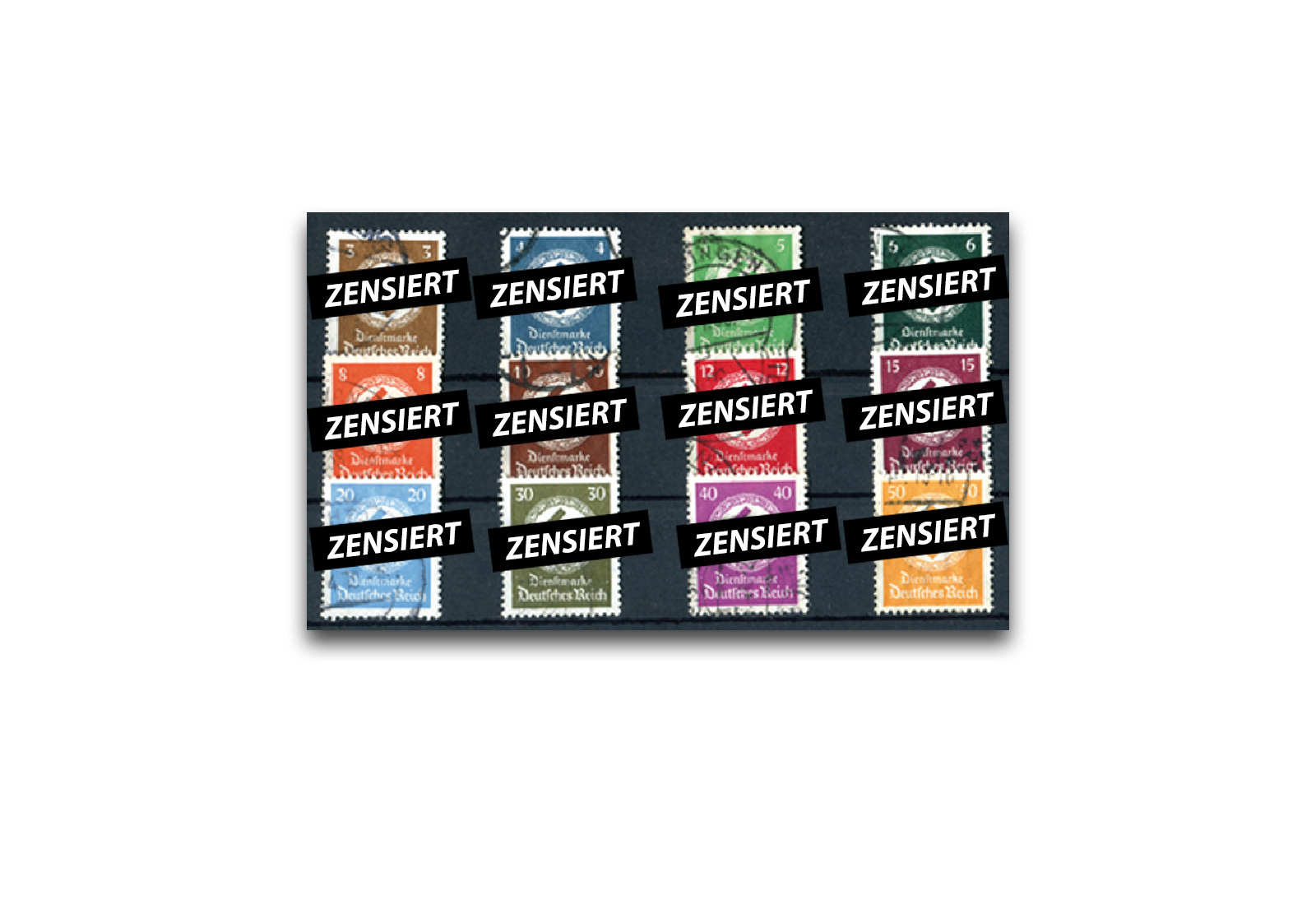 Deutsches Reich Mi. Nr. D 132/143 gestempelt 1934