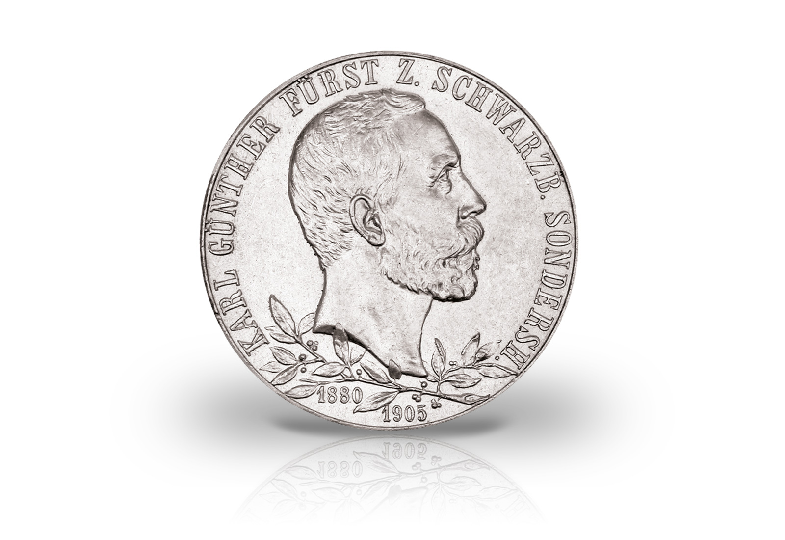 2 Mark 1905 Deutsches Kaiserreich Schwarzburg-Sondershausen Fürst Karl Günther Jaeger-Nr. 169a