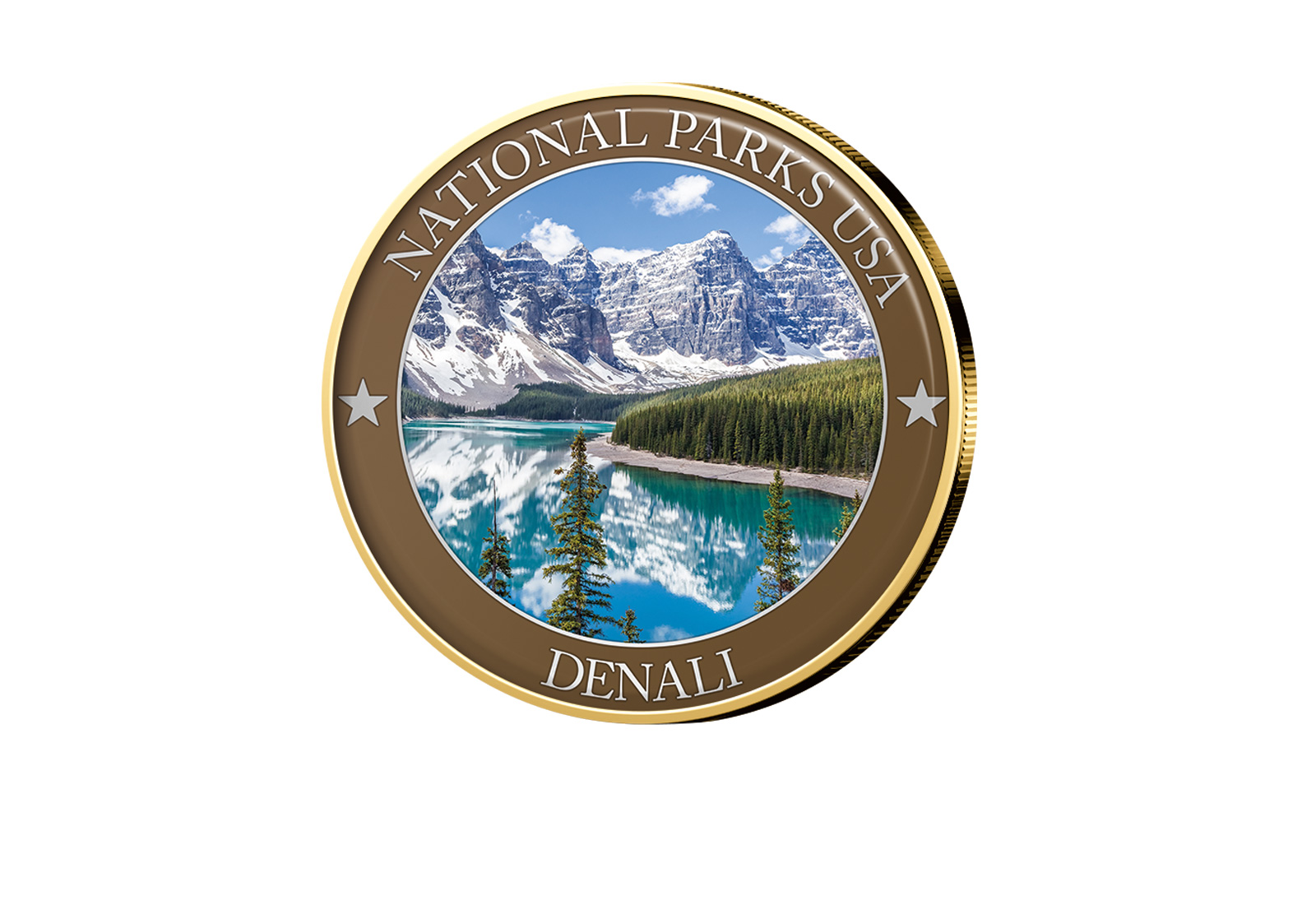 1/2 Dollar USA Denali Serie National Parks USA mit Farbapplikation