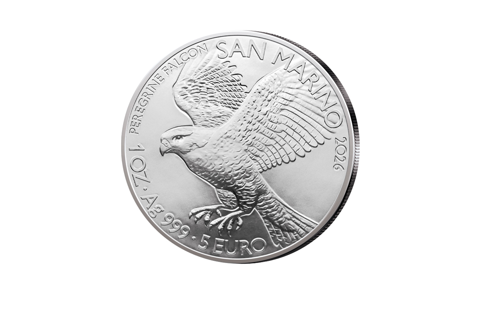 5 Euro 2026 San Marino Wanderfalke 1 oz Silber