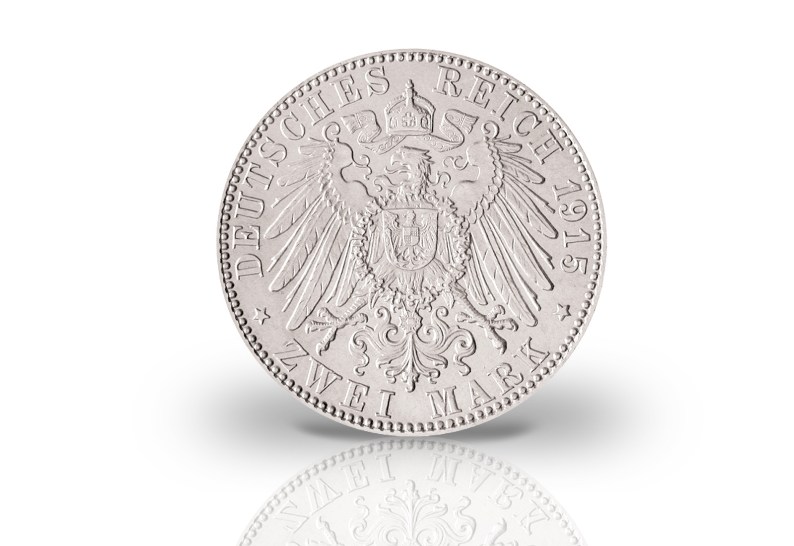 2 Mark 1915 Deutsches Kaiserreich Sachsen Meiningen Herzog Georg II. Jaeger-Nr. 154