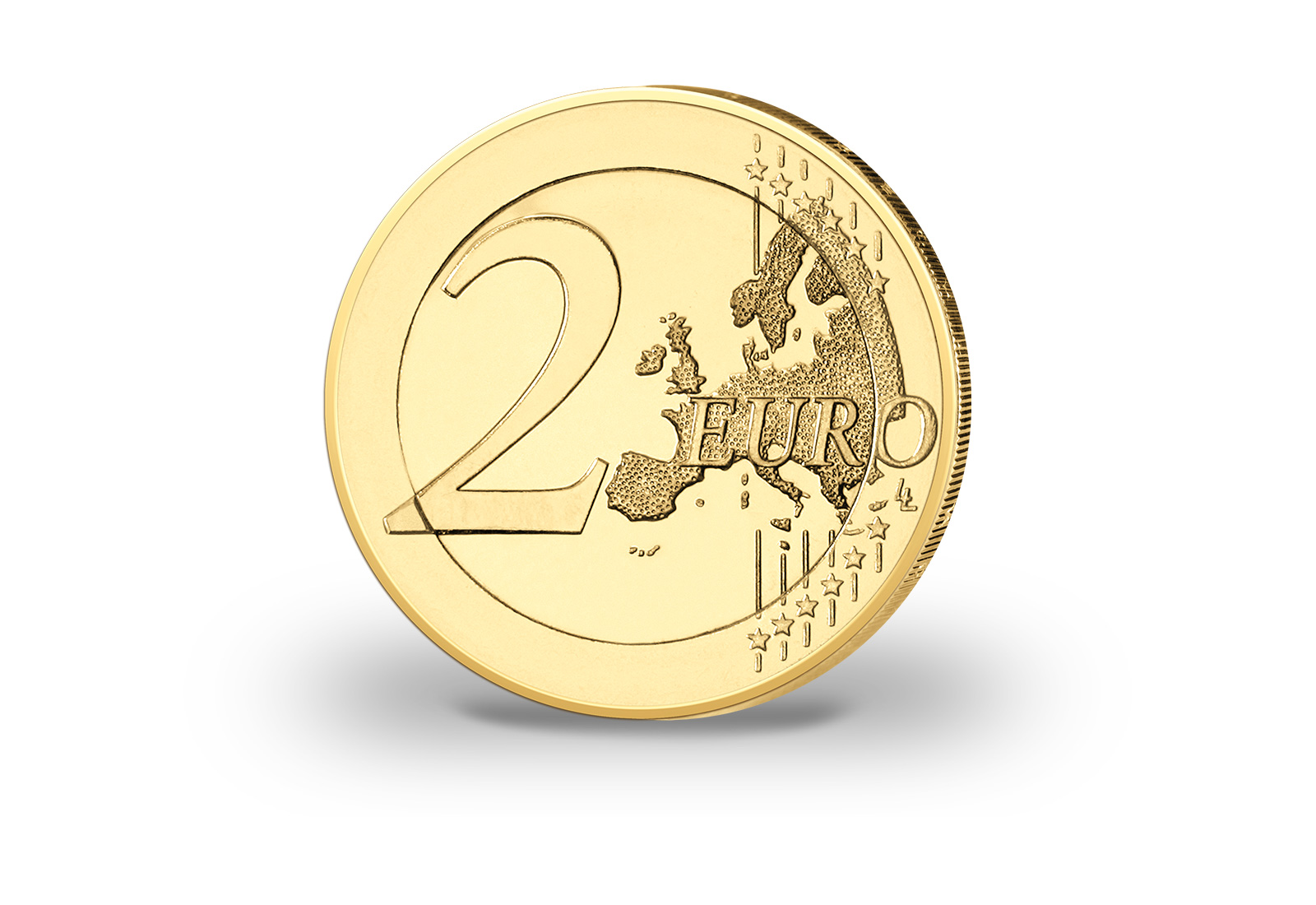 2 Euro vergoldet Kaiser Franz Joseph I. mit Farbmotiv