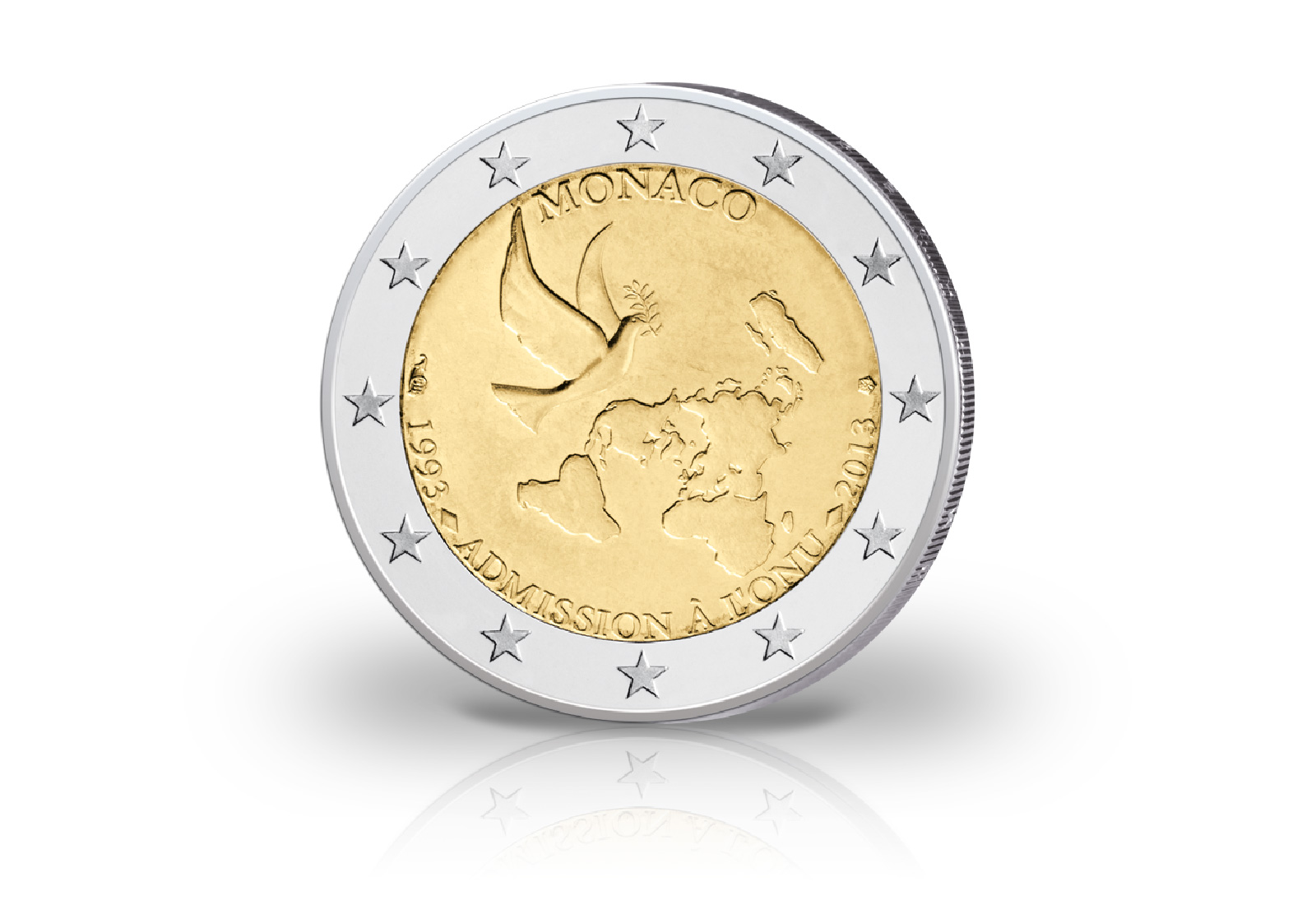 2 Euro 2013 Monaco UNO Vereinte Nationen bfr.