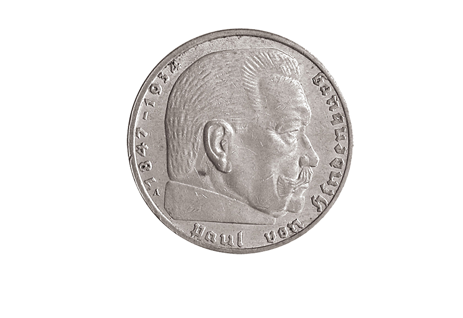 2 Mark Jahrgang unserer Wahl Drittes Reich Hindenburg Jaeger-Nr 366