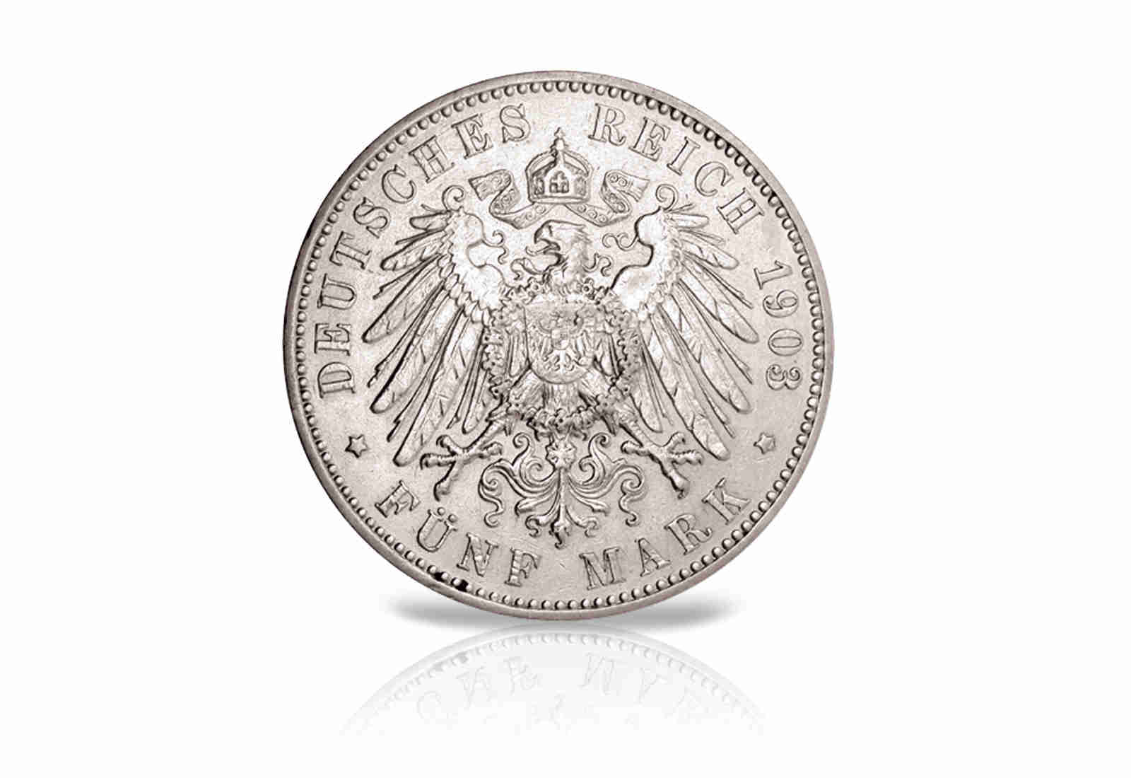 5 Mark 1903 Deutsches Kaiserreich Sachsen-Weimar-Eisenach Hochzeit Jaeger-Nr. 159