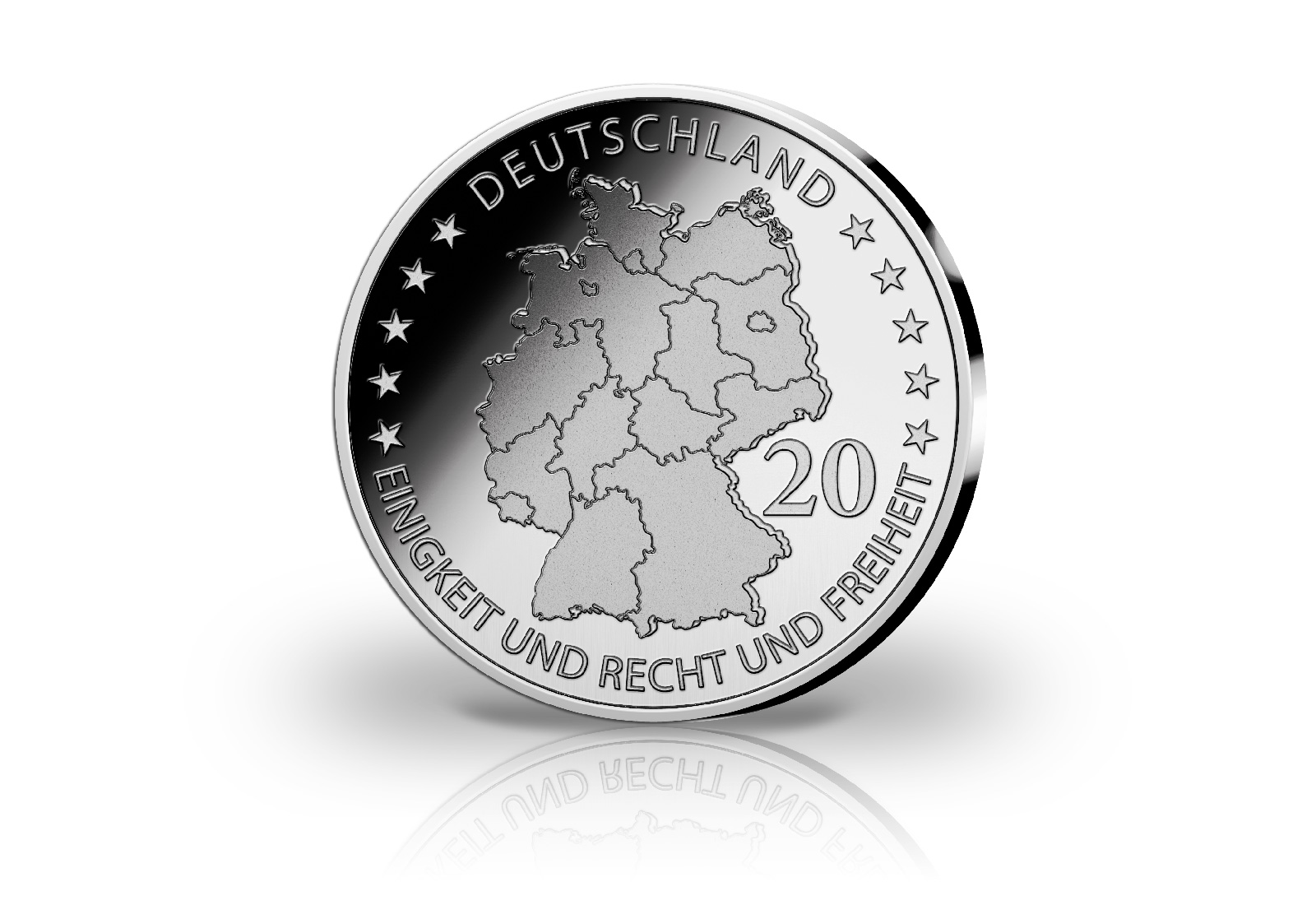 Gedenkprägung 275 Jahre Gewandhausorchester 2018 mit Silberauflage