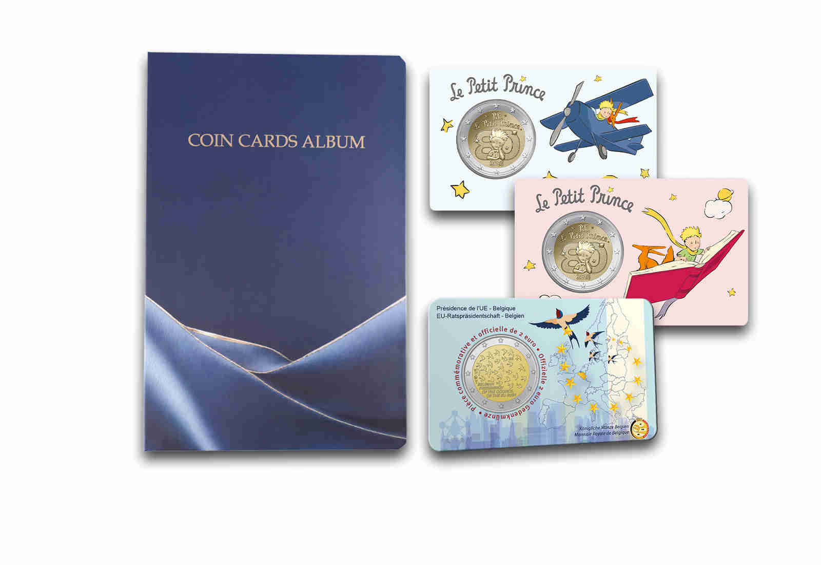 Großes Sammelalbum für 2 Euro Coincards im Steckkartenformat
