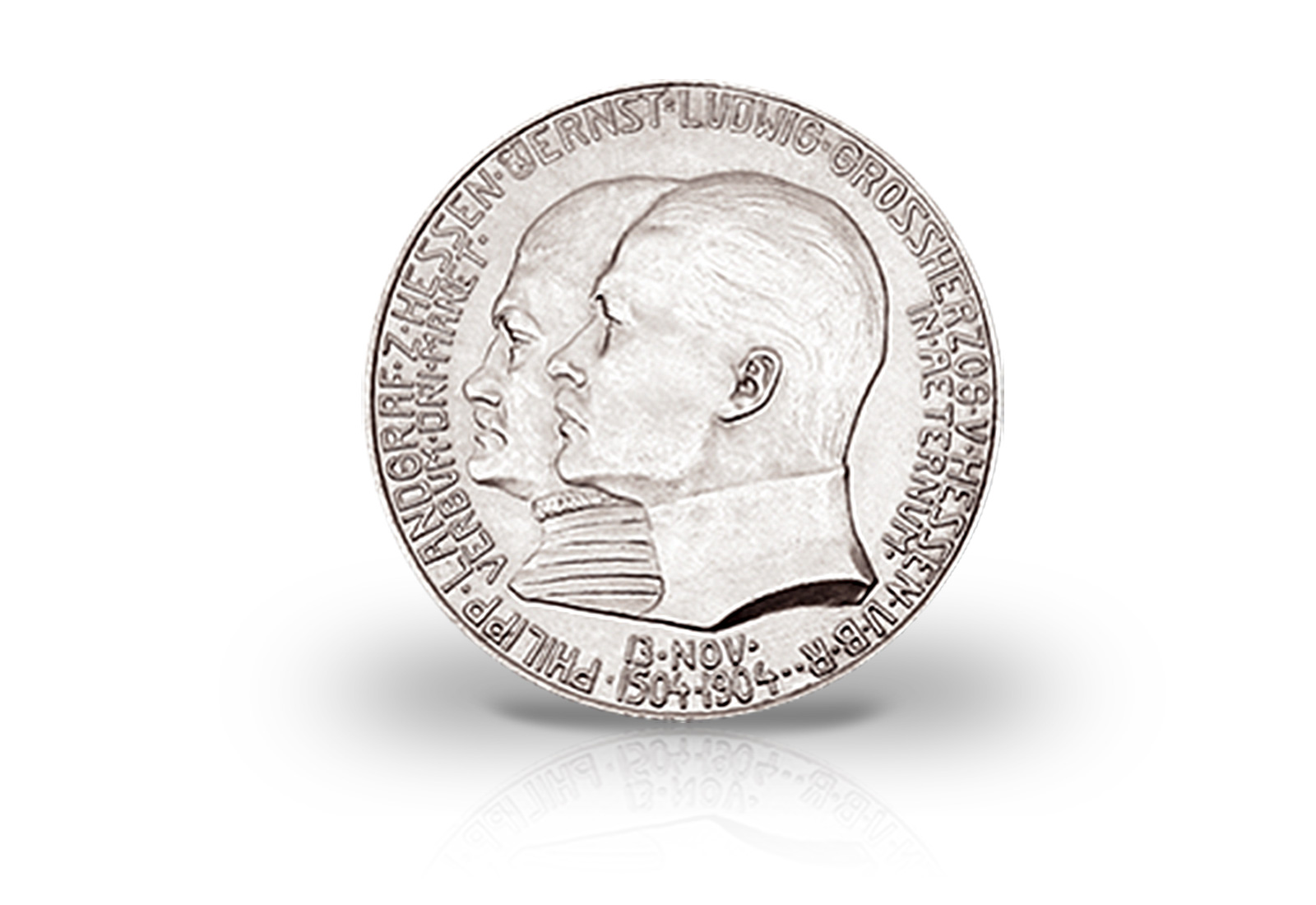 5 Mark 1904 Deutsches Kaiserreich Hessen Philipp der Großmütige Jaeger-Nr. 75