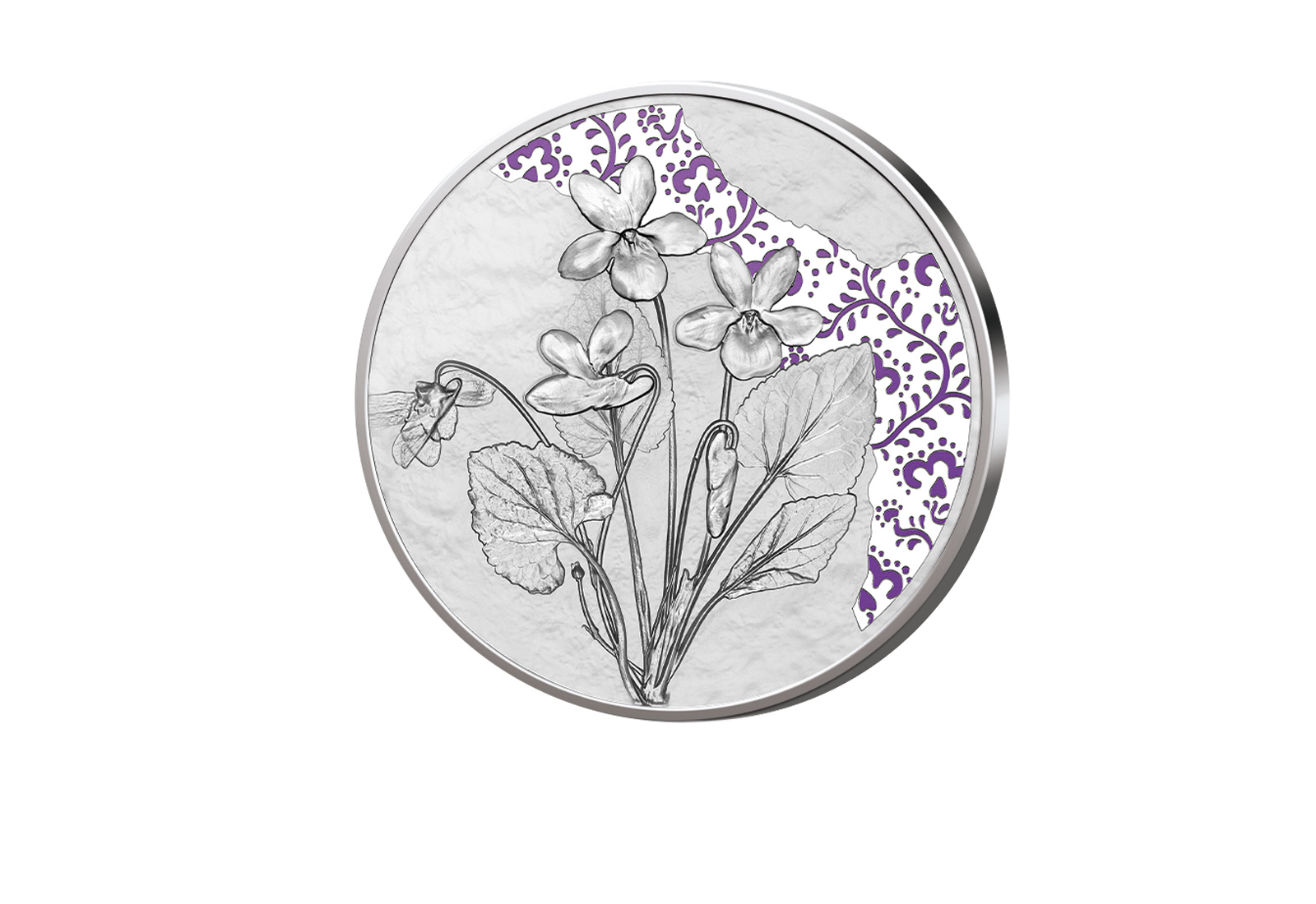 10 Euro Silbermünze 2024 Österreich Veilchen PP