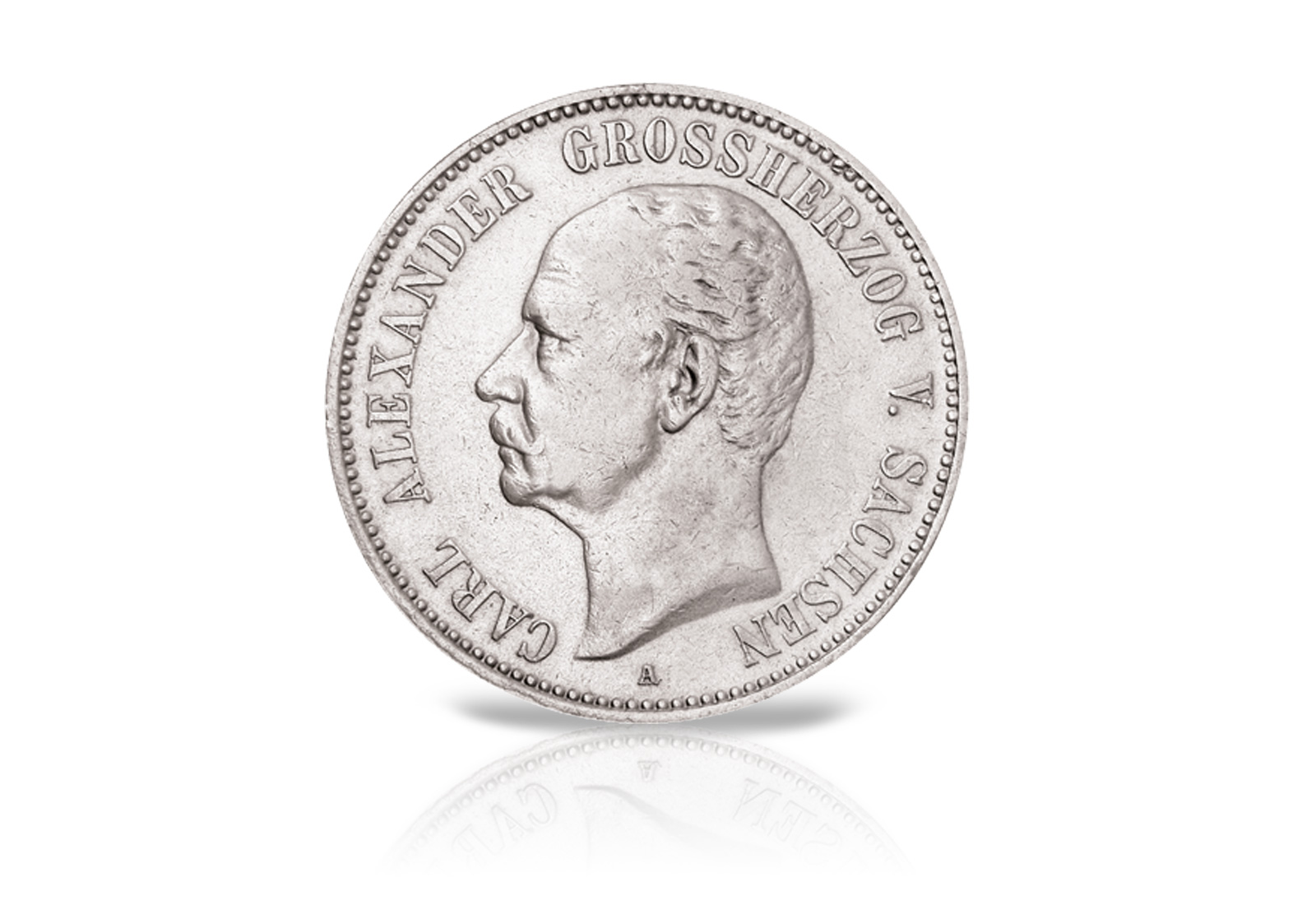 2 Mark 1892-1898 Deutsches Kaiserreich Sachsen Großherzog Carl Alexander Jaeger-Nr. 156