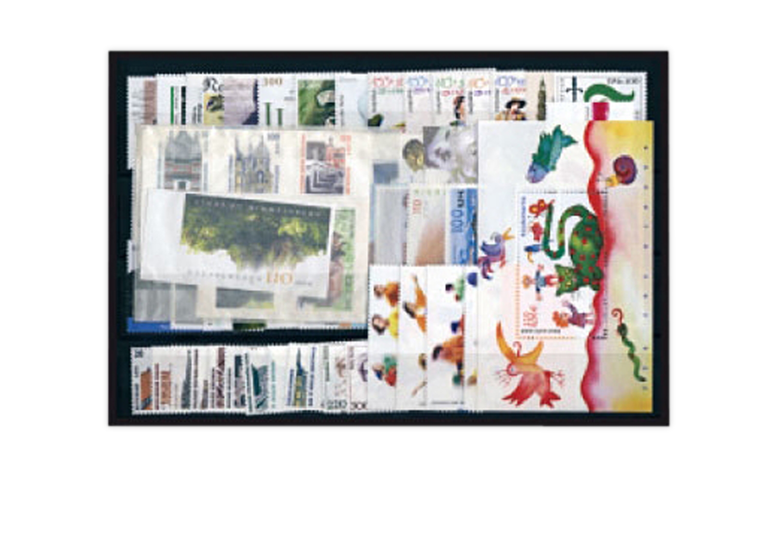 BRD Jahrgang 2001 gest. 68 Marken + 4 Blocks BRD MiNr 2156-2230 gest.