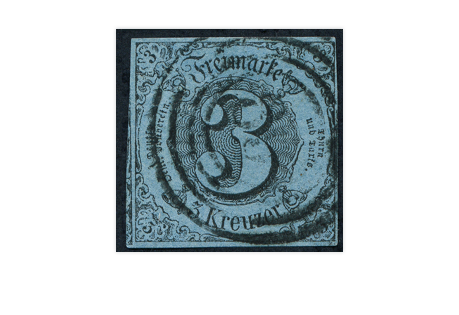 Briefmarke Altdeutschland Thurn und Taxis Freimarke 1853 Michel-Nr. 12 gestempelt