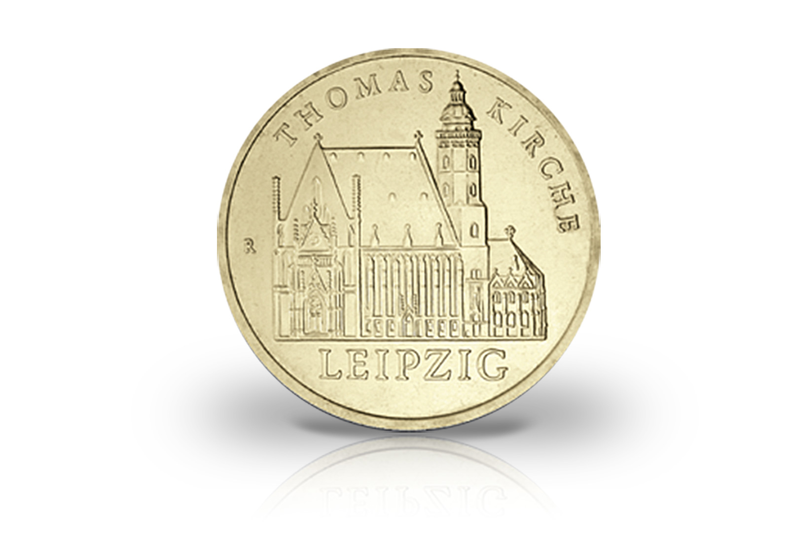 5 Mark Gedenkmünze 1984 DDR Thomaskirche Leipzig Jaeger-Nr. 1598