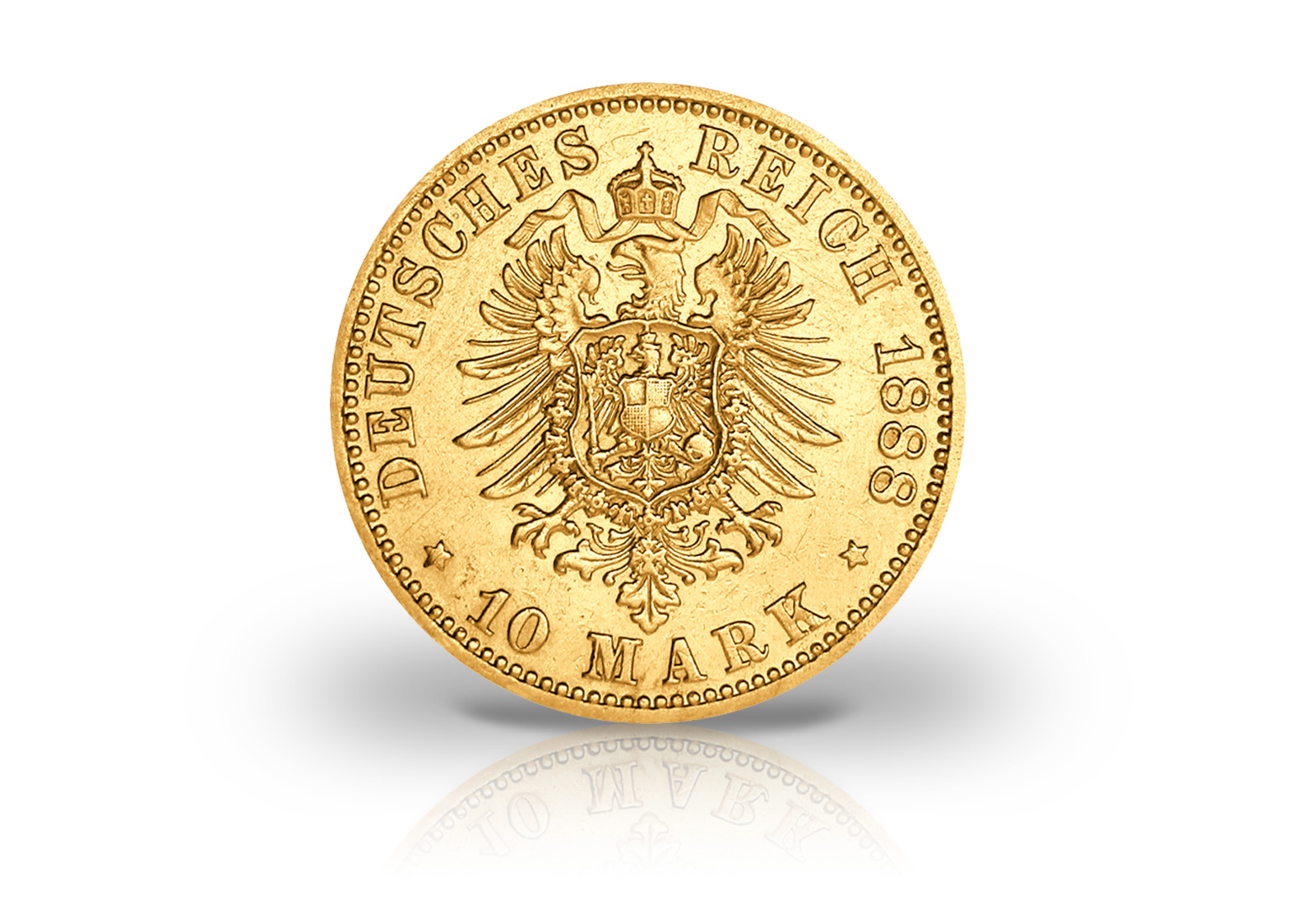 10 Mark Goldmünze 1888 Deutsches Kaiserreich Preußen Kaiser Friedrich III. Jaeger-Nr. 247