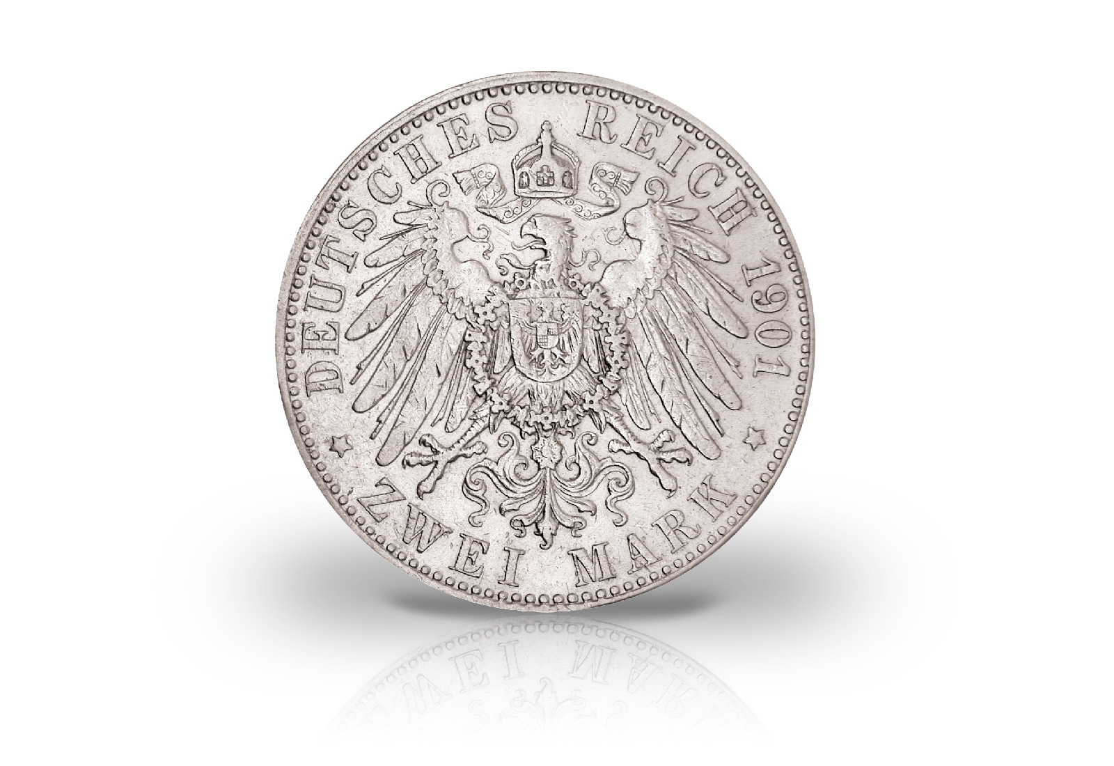 2 Mark 1901 Deutsches Kaiserreich Sachsen-Weimar-Eisenach Großherzog Wilhelm-Ernst Jaeger-Nr. 157