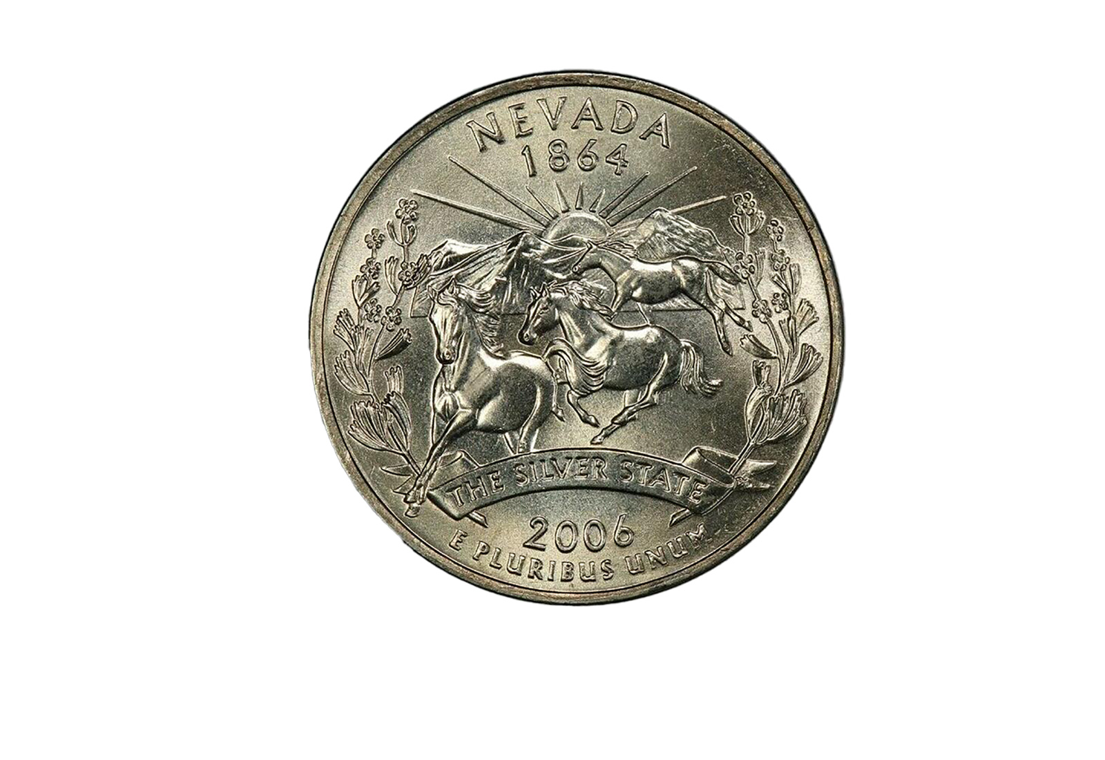 Quarter Dollar 2006 USA Nevada Prägestätte P