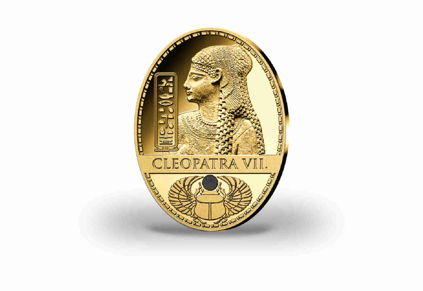 Gigantenprägung Ägypten Kleopatra VII. 24 Karat Goldauflage