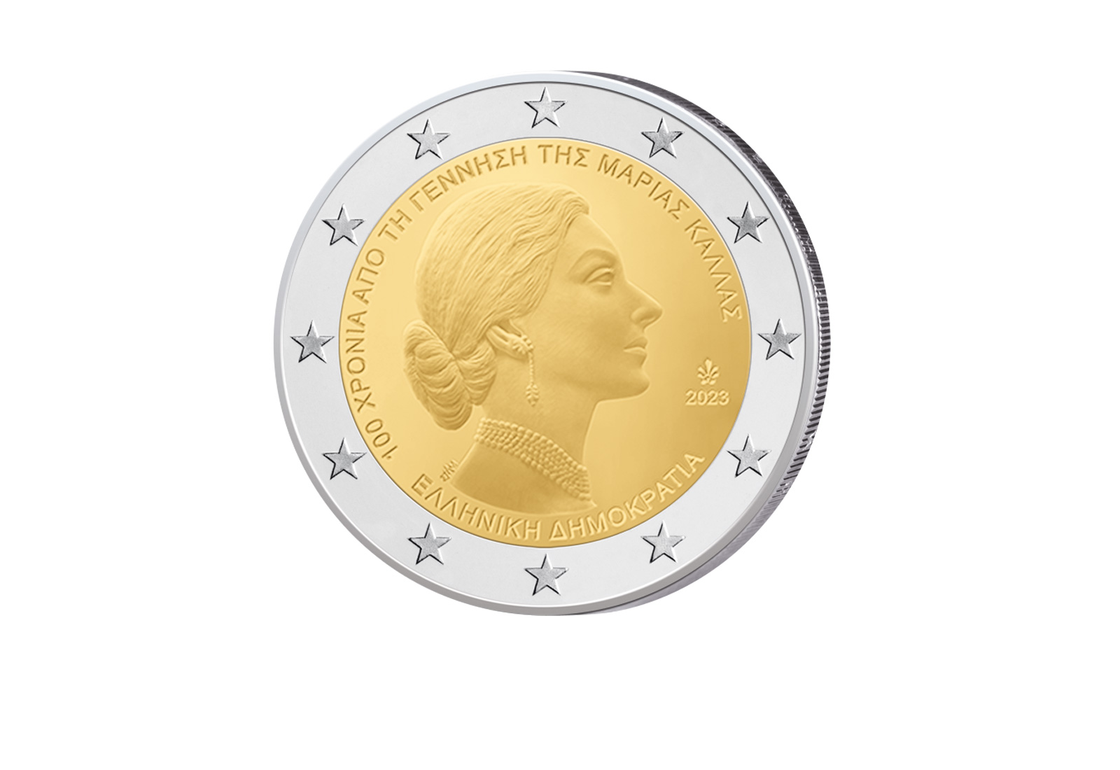 2 Euro 2023 Griechenland 100. Geburtstag Maria Callas