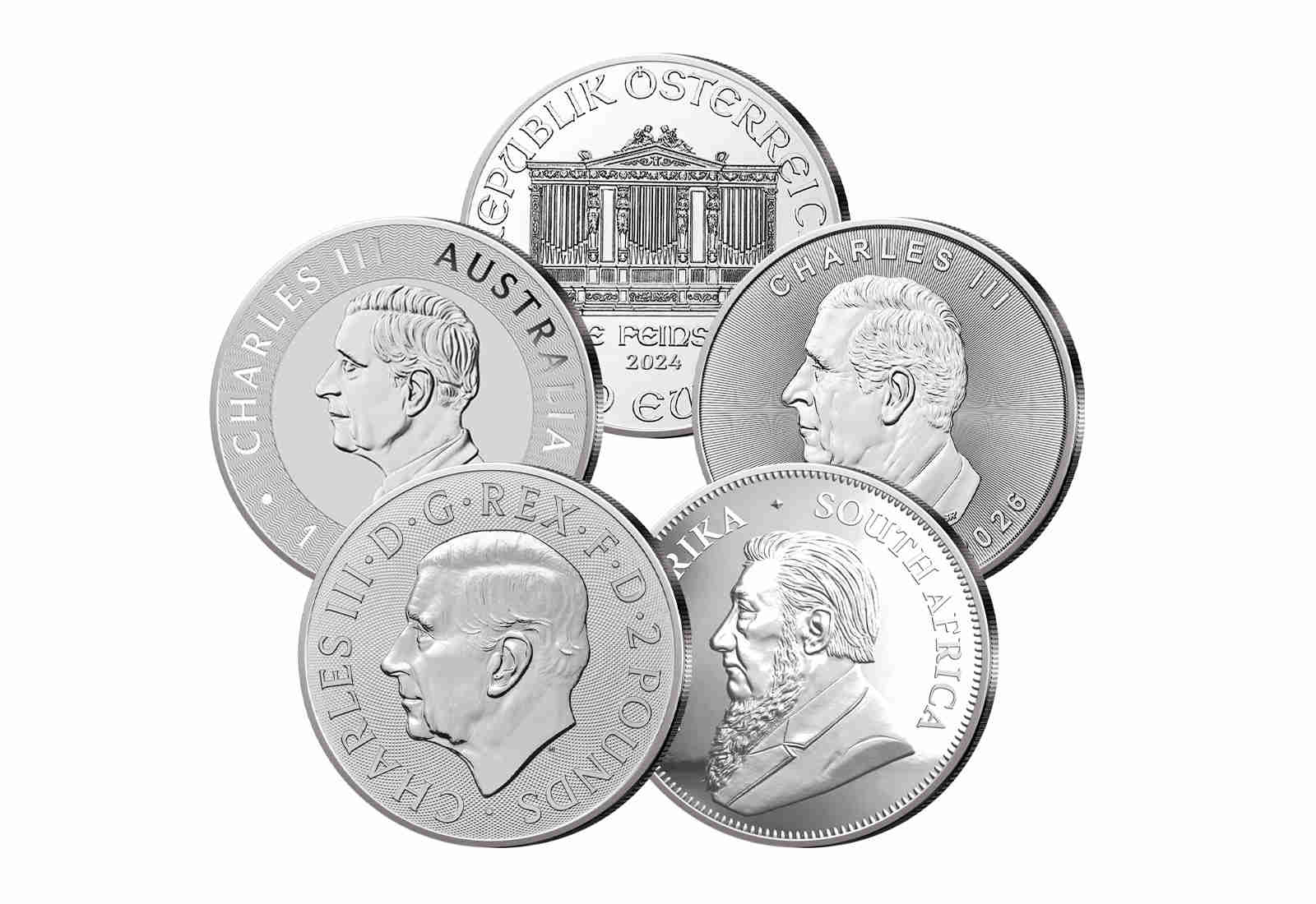 Big-Five 2026 Silberunzen im 5er Set