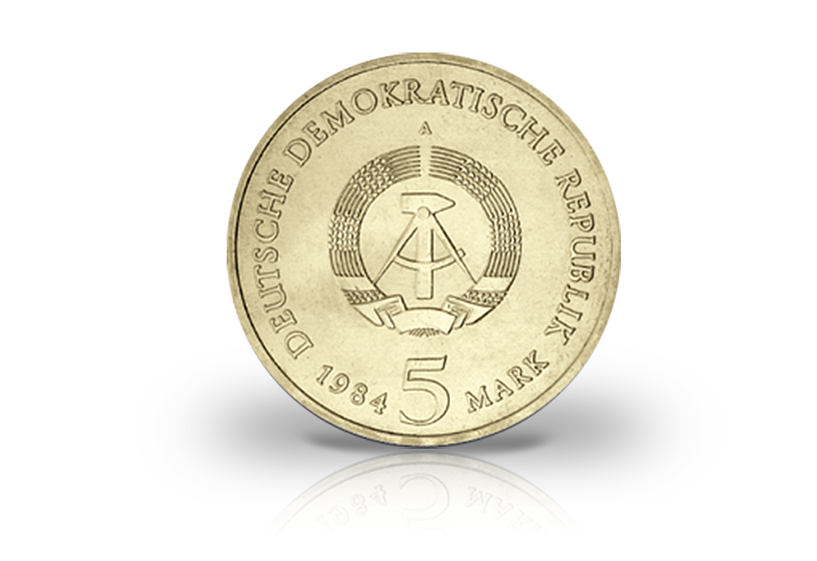 5 Mark Gedenkmünze 1984 DDR Thomaskirche Leipzig Jaeger-Nr. 1598