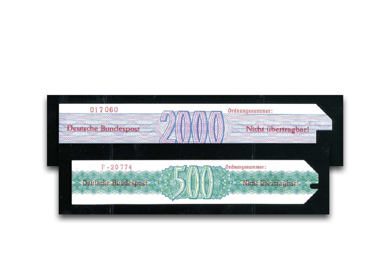 BRD Wertmaschinen-Wertkarte DM-Version 1 Stück