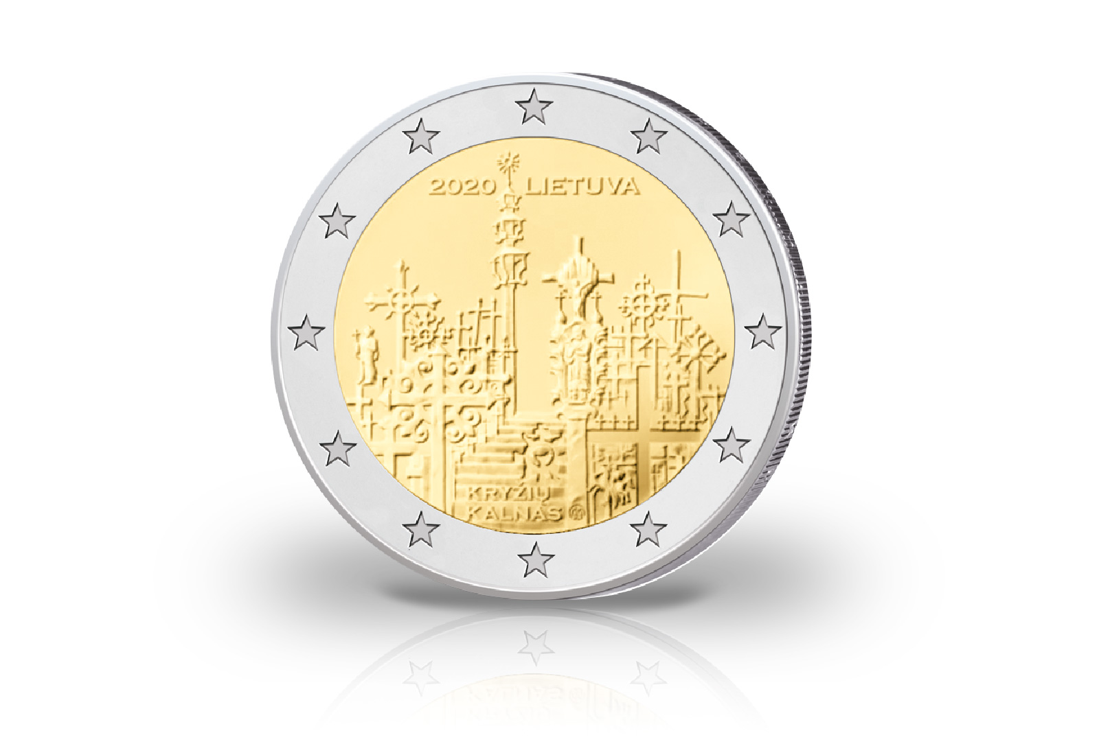 2 Euro 2020 Litauen Berg der Kreuze