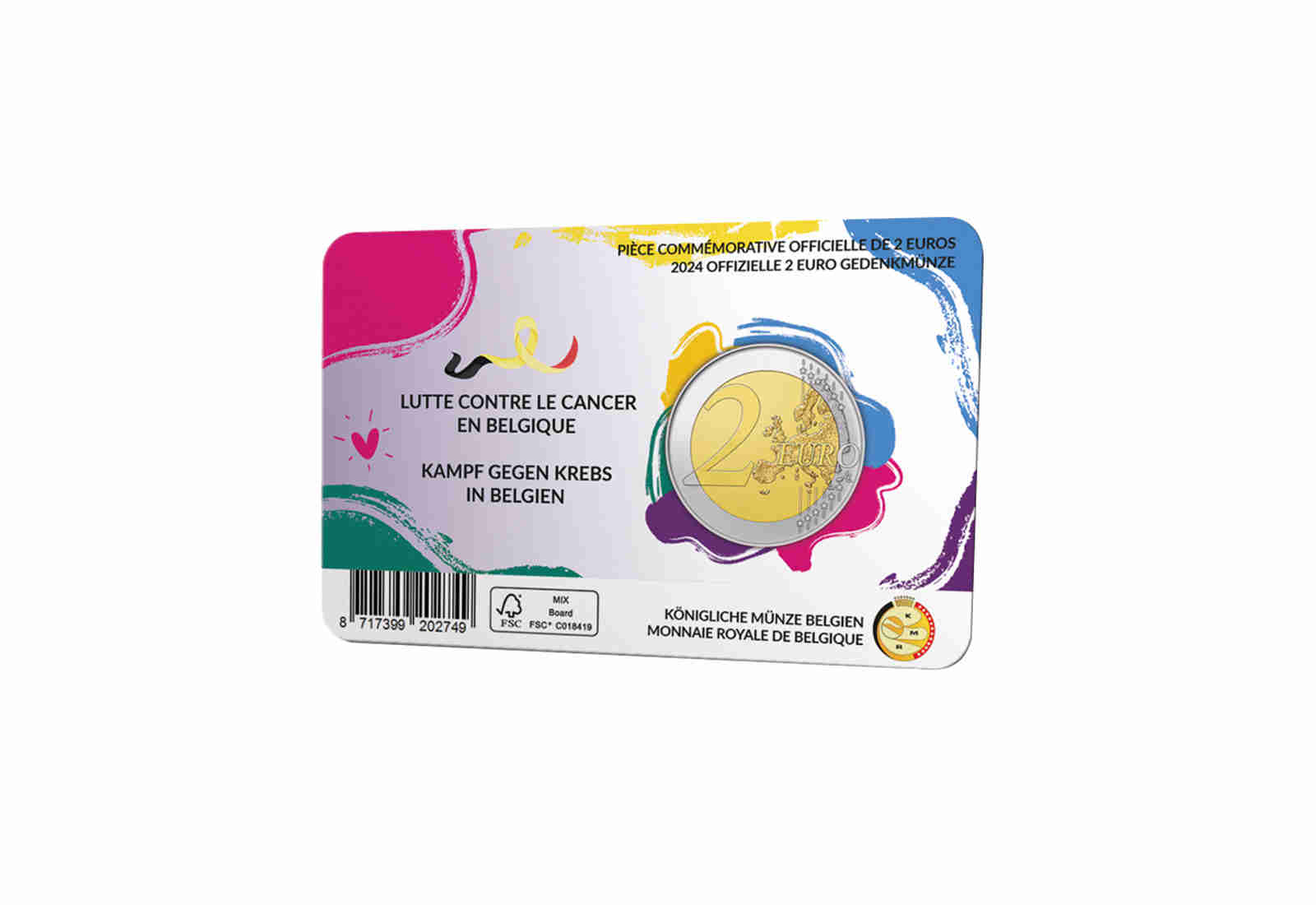 2 Euro 2024 Belgien Kampf gegen Krebs in Belgien st in Coincard