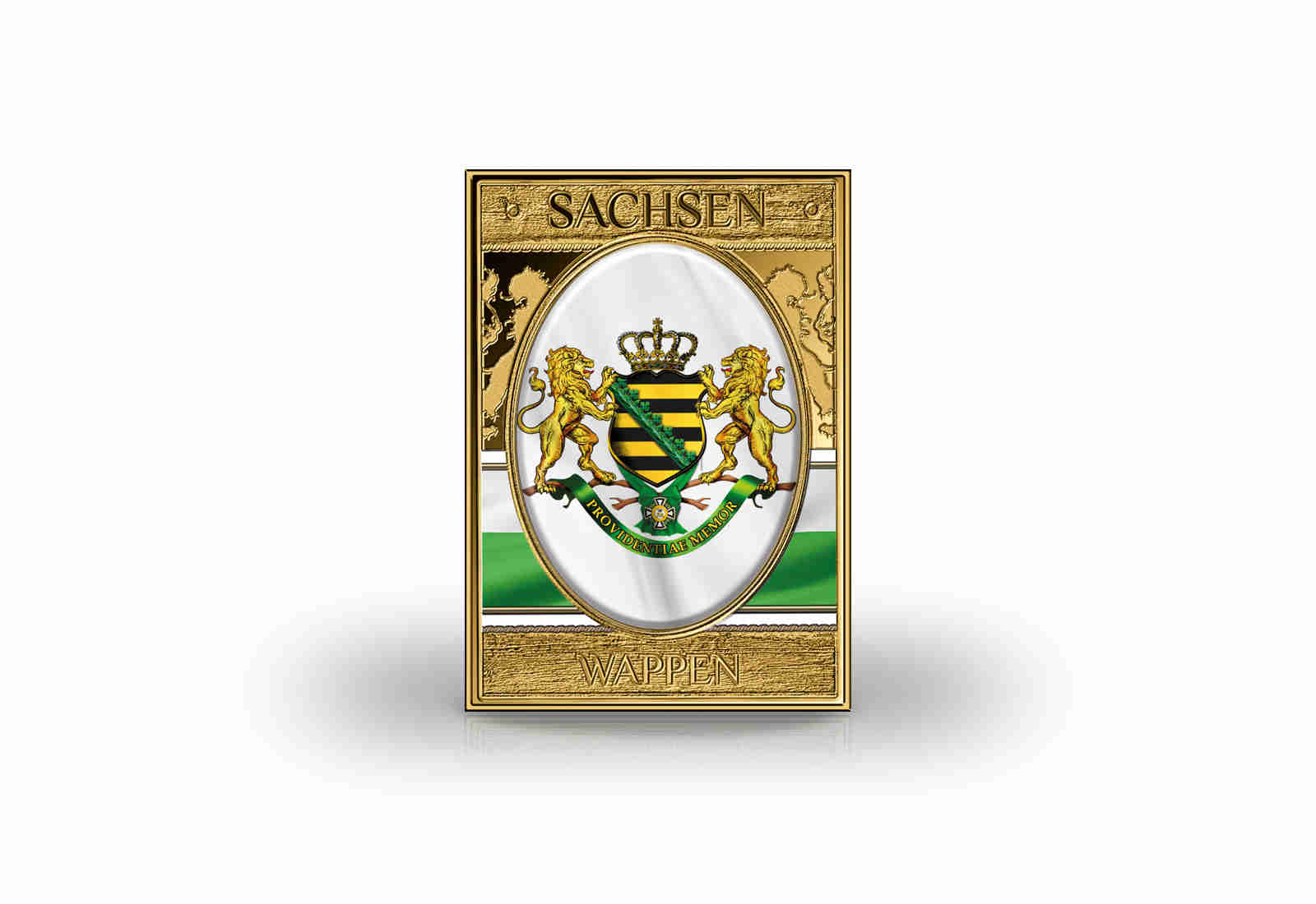 Godmünze Wappen Sachsen 999/1000 Gold
