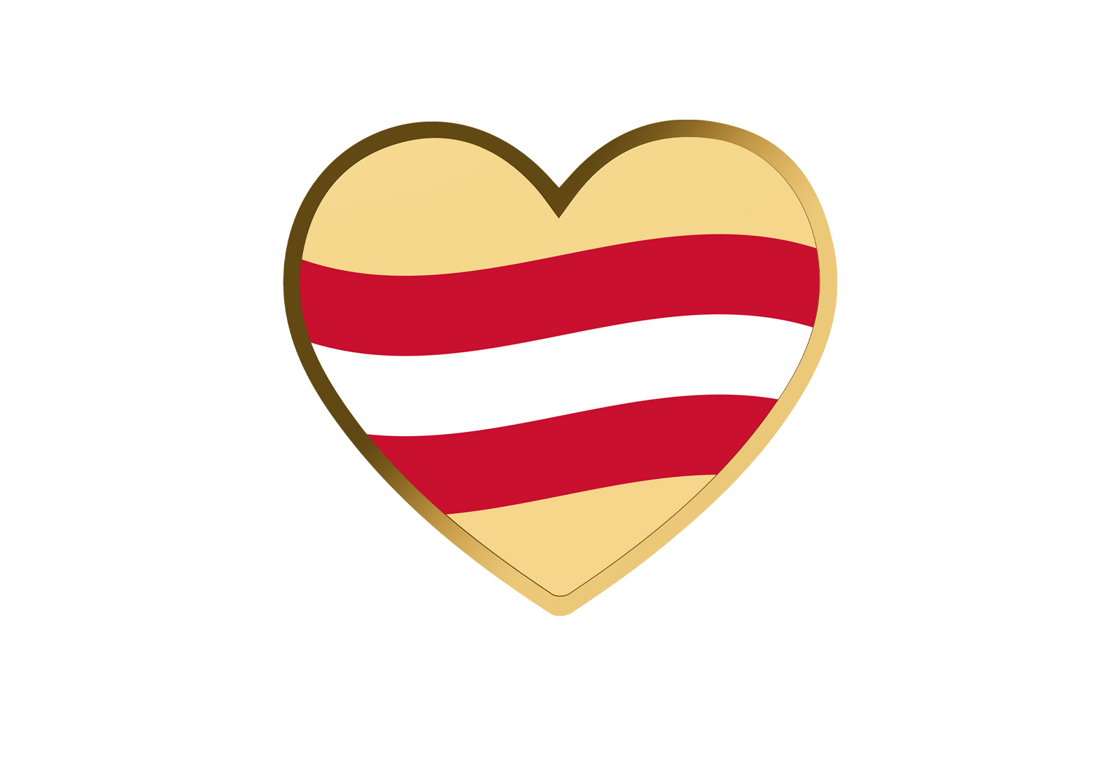 Goldmünze Motiv "Ein Herz für Österreich" 999/1000 Gold im Geschenketui