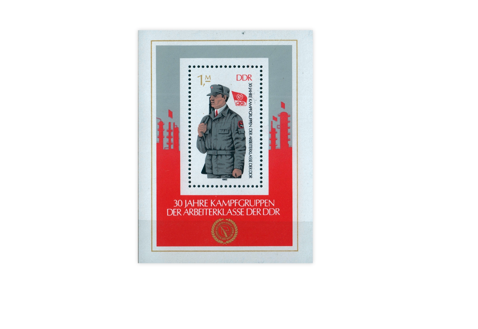 DDR Block 72 30 Jahre Kampfgruppen 1983 **