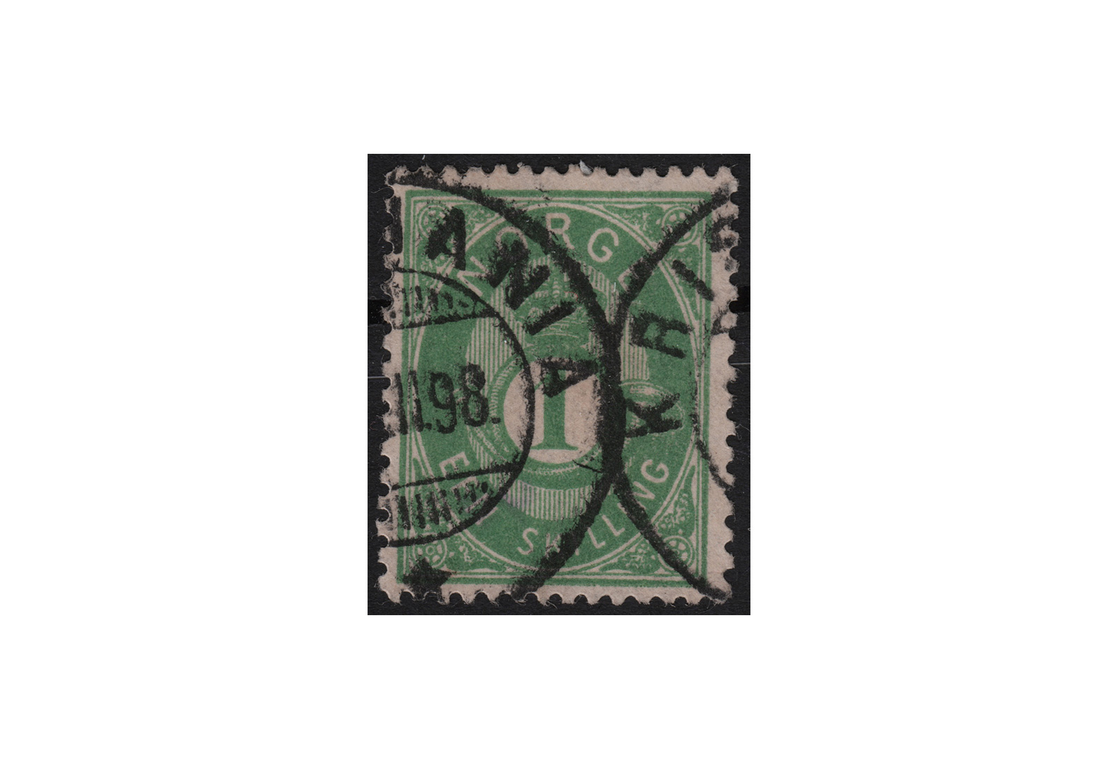 Norwegen Freimarke: Posthorn 1872 NOR Michel Nr. 16c gestempelt