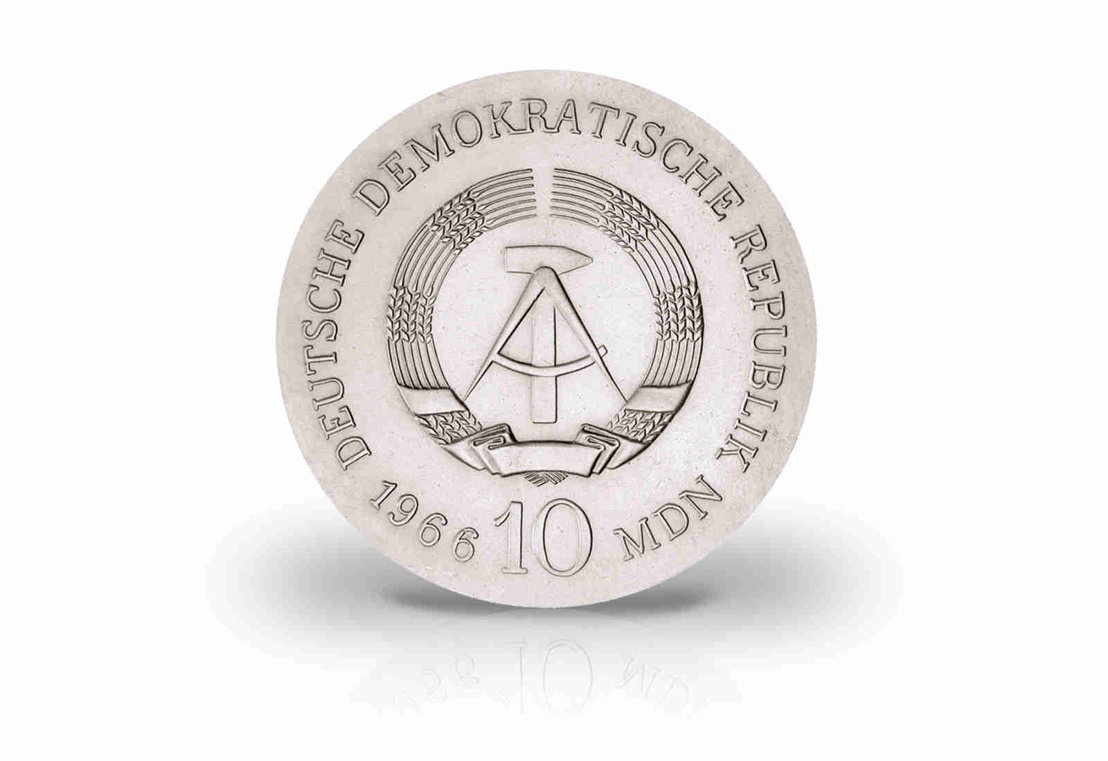 10 Mark Gedenkmünze 1966 DDR Karl Friedrich Schinkel Jaeger-Nr. 1517