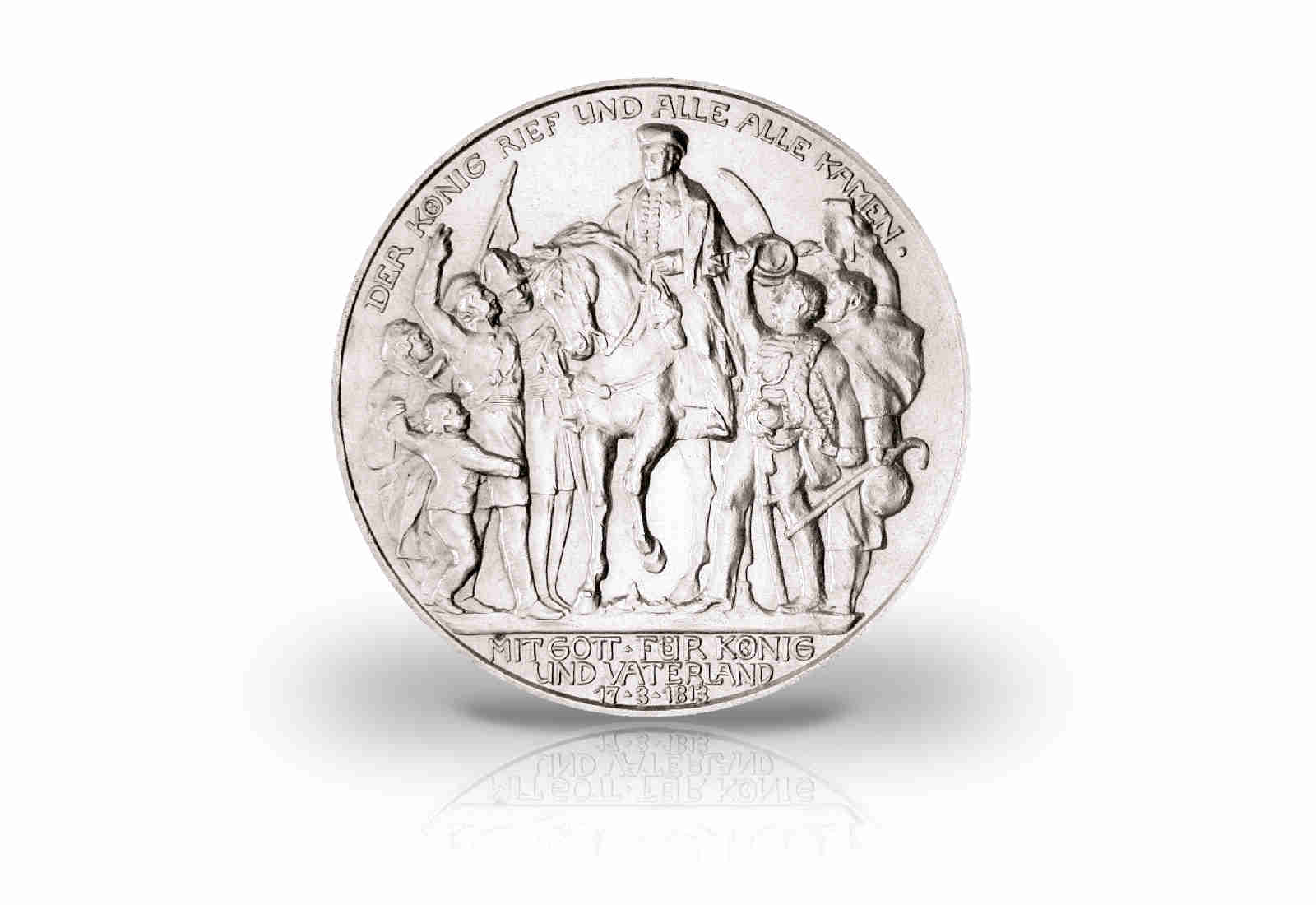 3 Mark 1913 Deutsche Kaiserreich Preußen Befreiungskriege Jaeger-Nr. 110